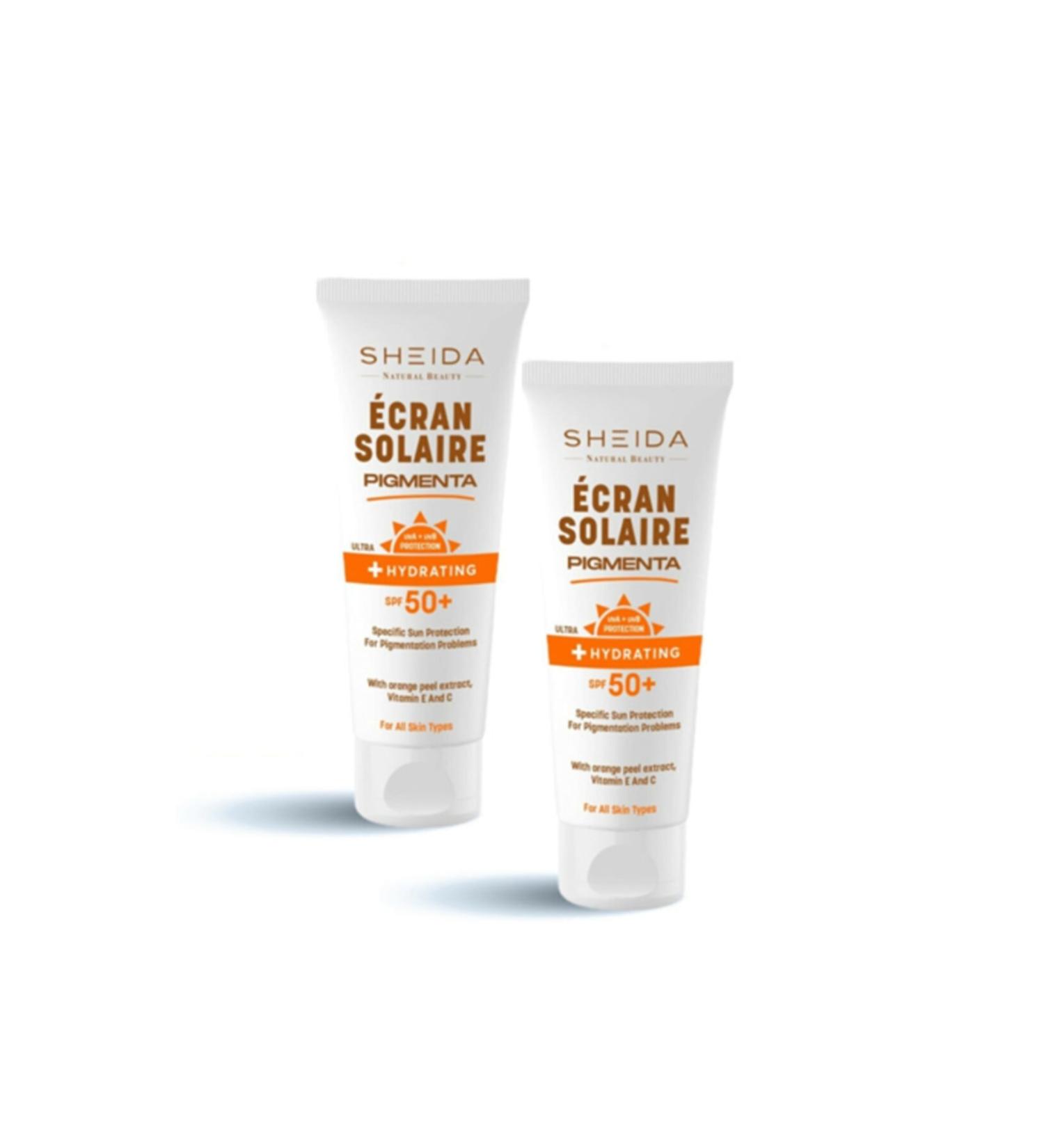 Sheida Ecran Solaire Pigmenta Spf 50 75 ml | Set of 2 Boxes