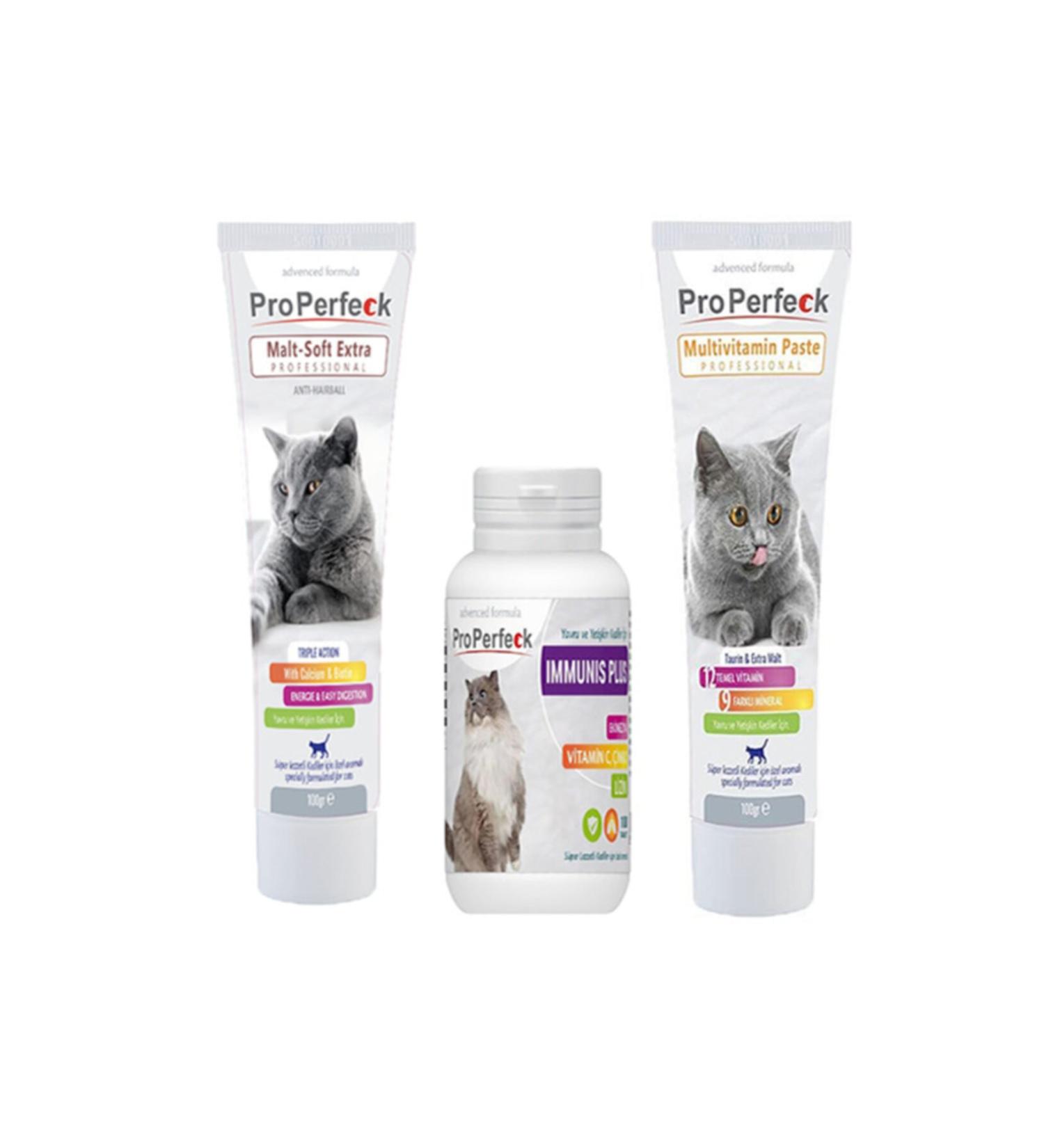 pro perfeck Malt Soft Extra 100 Gr + Multivitamin Paste 100 Gr + Immunis Plus 100 Tablets