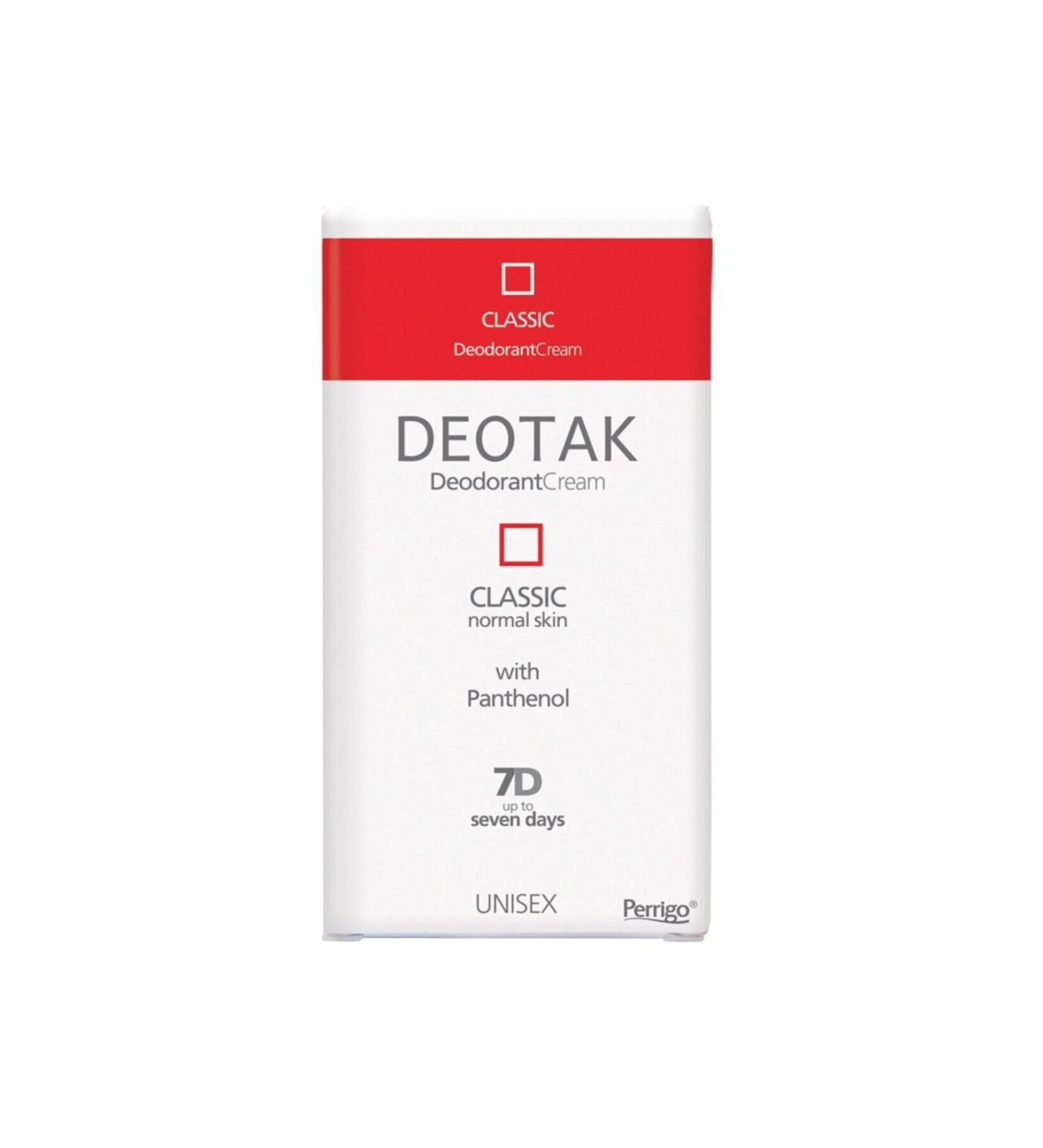 Deotak Unisex Cream Deodorant Classic 35 Ml