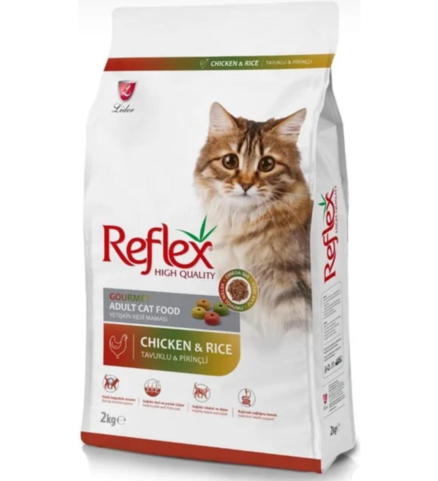 Reflex Adult Cat 32/14 Ch cken&R ce Multicolor 2 Kg