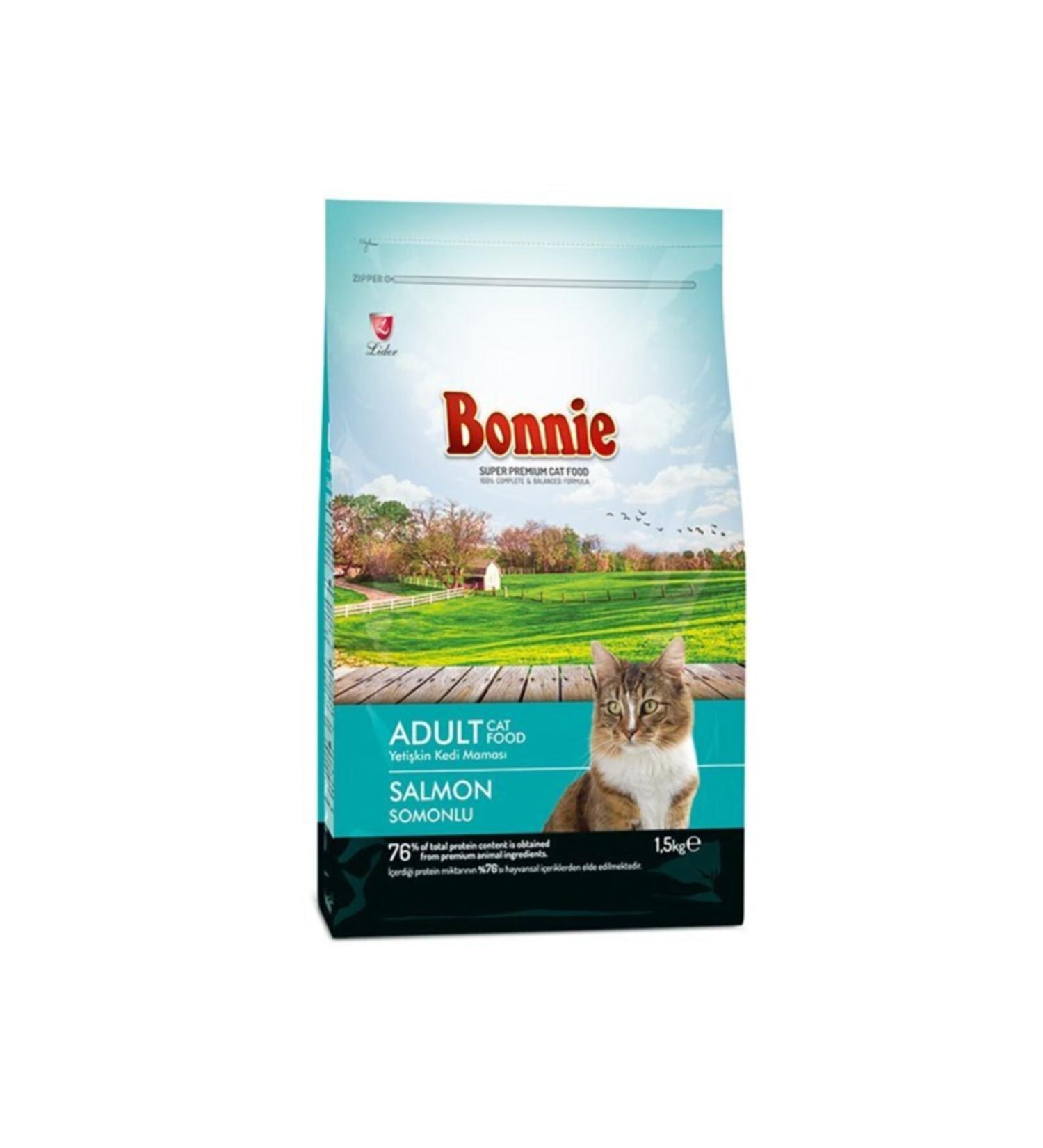 Bonnie Salmon Adult Cat Food 1.5 Kg