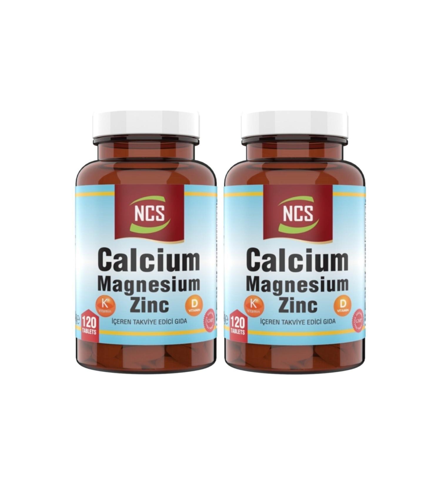 Ncs Calcium Magnesium Zinc D&k Calcium 2 Boxes X 120 Tablets - Buy Online on GoSupps.com