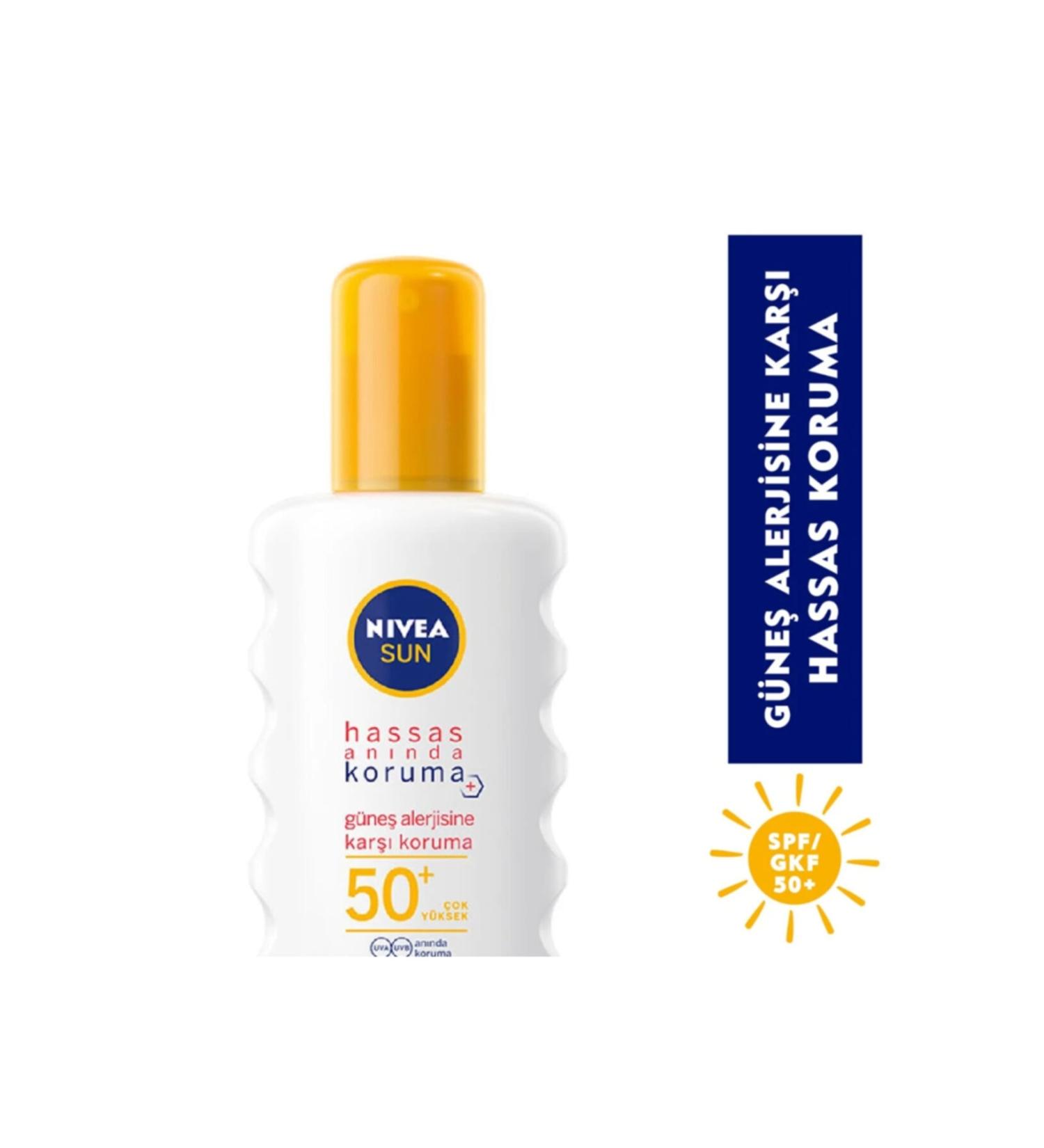 NIVEA Sun Spray Sun Protection Against Sun Allergy Spf 50 200ml