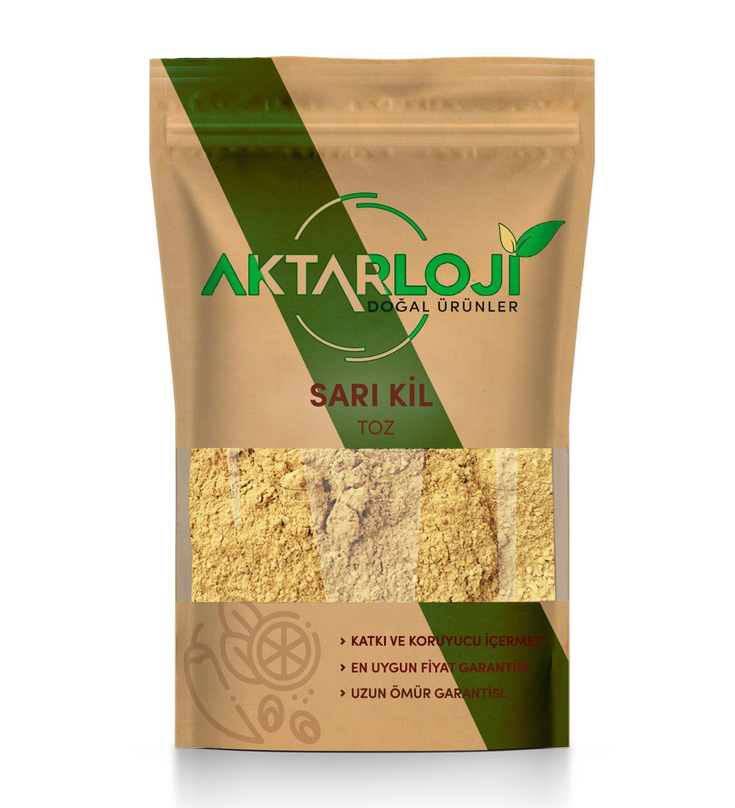 Aktarloji 250 G Powder Yellow Clay For Skin And Face Mask