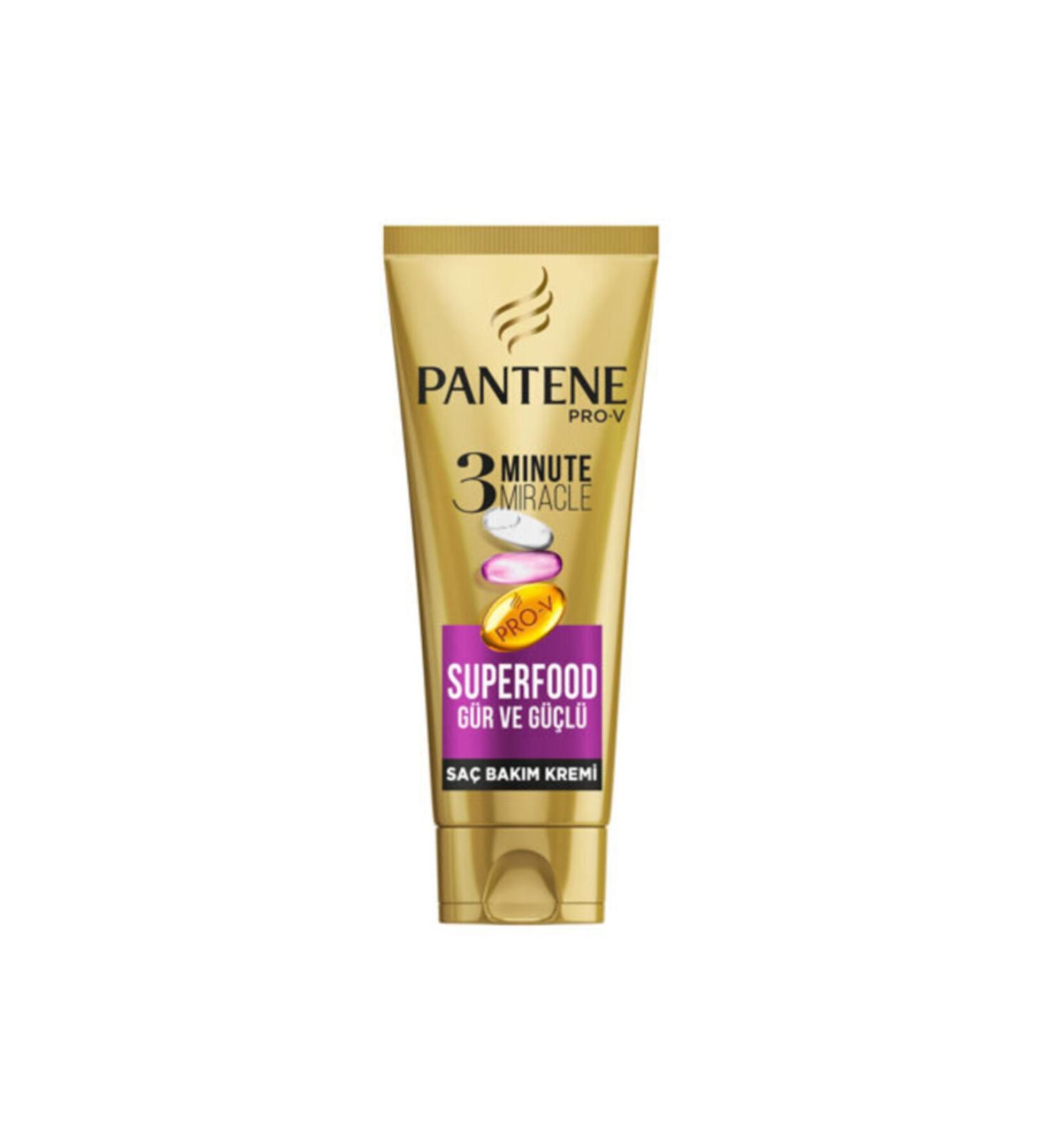Pantene Hair Conditioner Pro-v Superfood 3 Minute Miracle 200ml