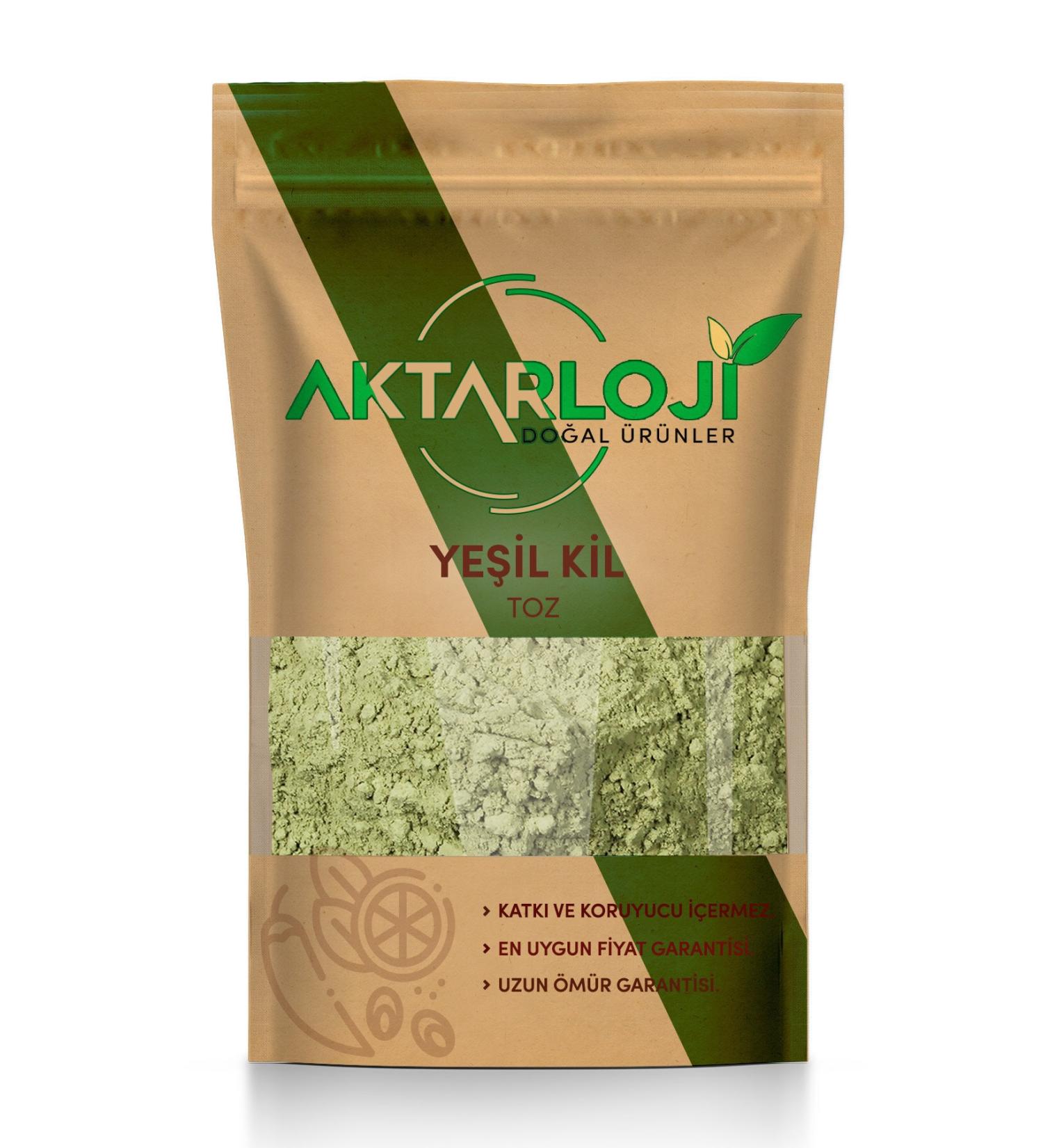 Aktarloji 10 Kg Powder Green Clay / For Skin and Face Mask
