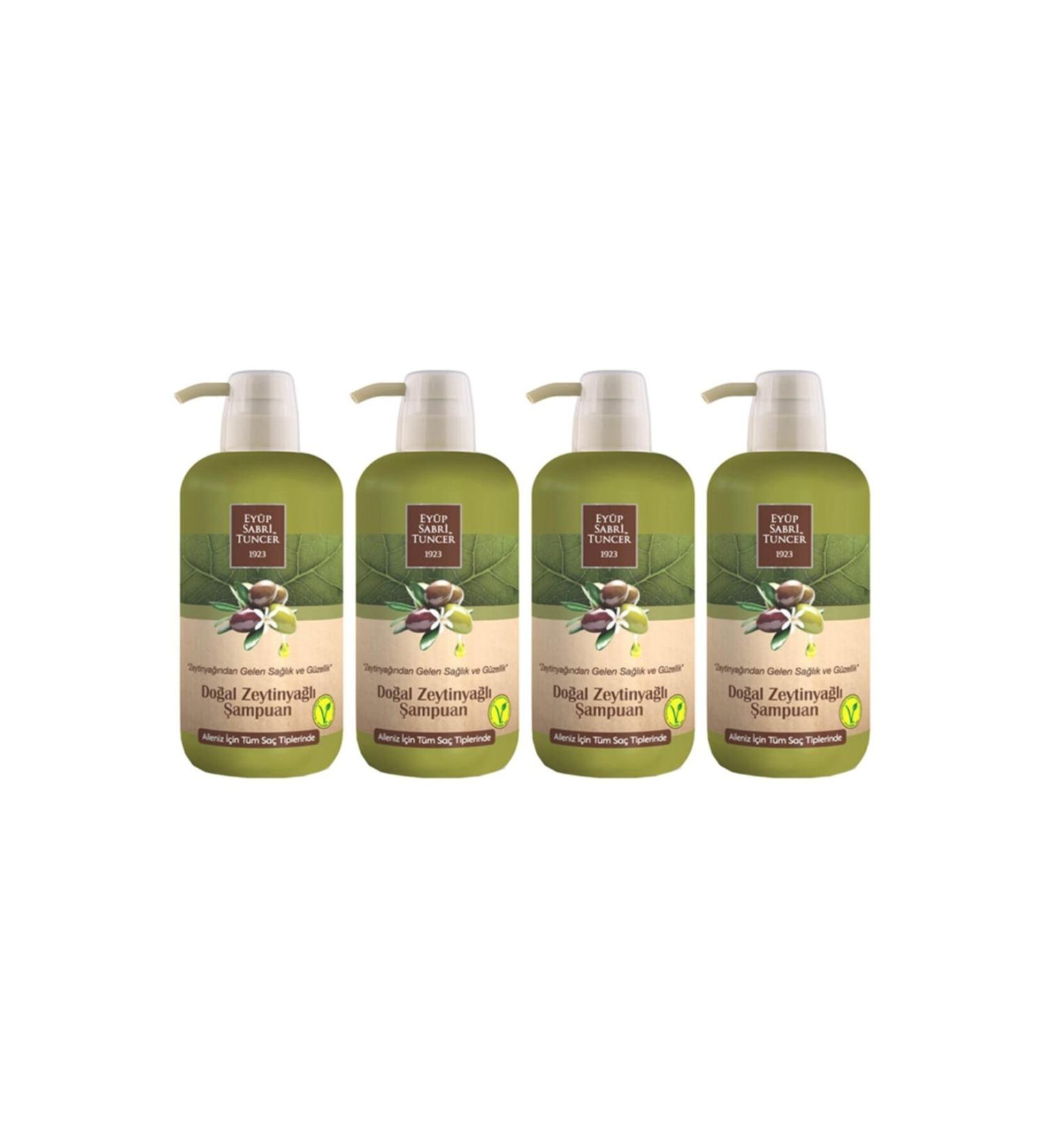 Ey p Sabri Tuncer Natural Olive Oil Shampoo 600 Ml Pet Bottle X 4