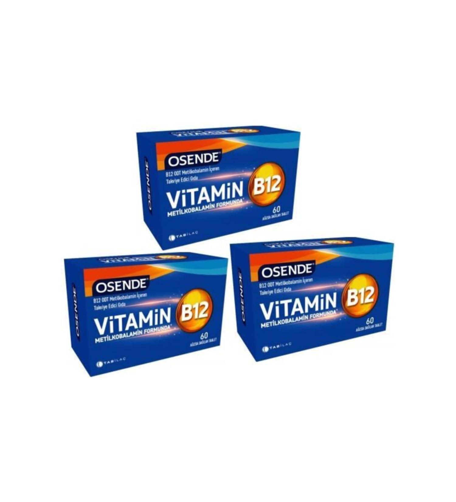 Osende Tab Osende Vitamin B12 60 Sublingual Tablets