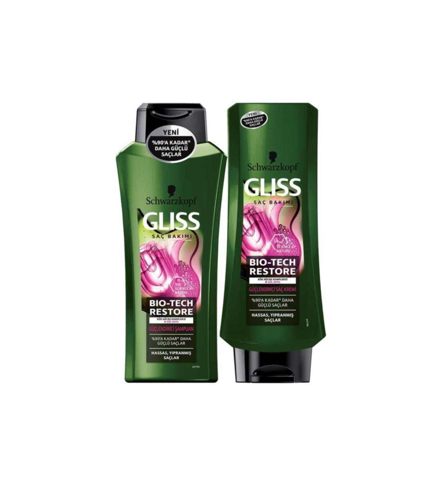 Gliss Bio-tect Restore Strengthening Shampoo 360ml Conditioner 360ml