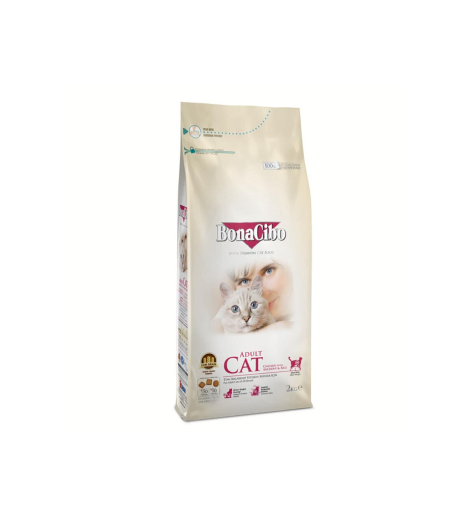 BonaCibo Chicken Adult Cat Food 2 Kg.