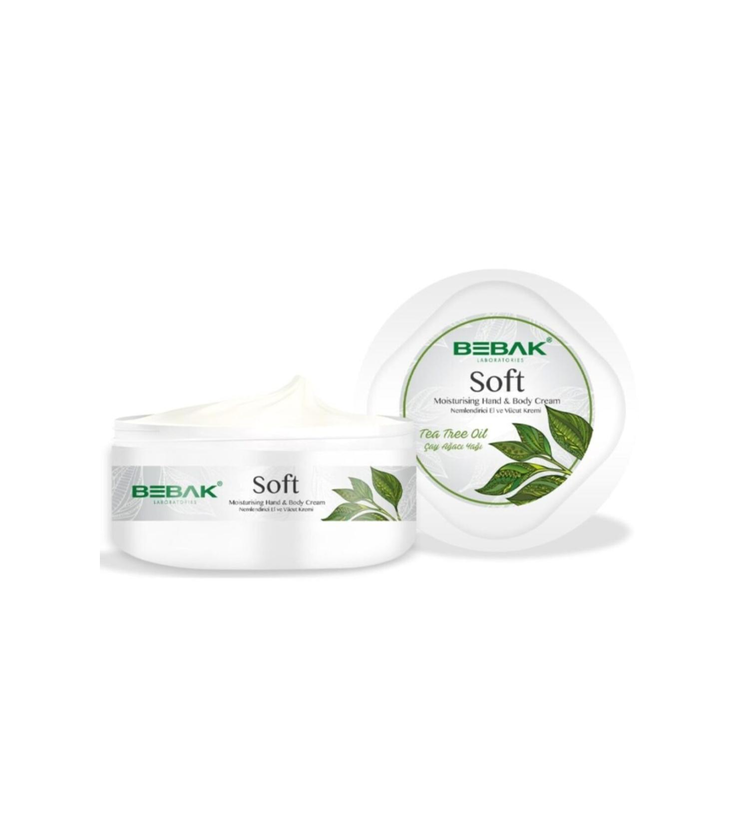 Bebak Brand: Tea Tree Oil Moisturizing Hand and Body Cream 300 Ml Category: Hand Cream