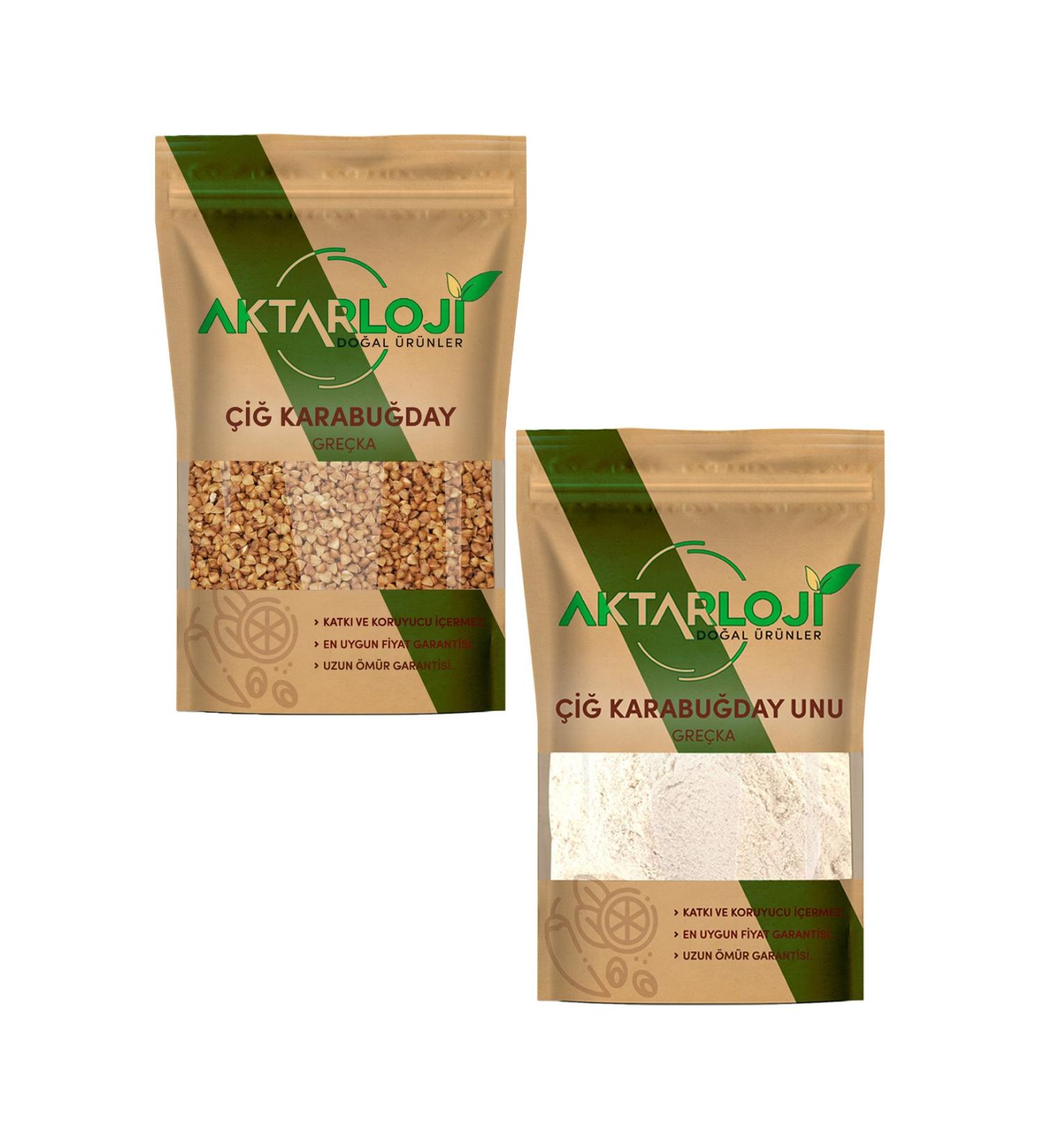 500 gr Raw Buckwheat Gre ka + 500 gr Raw Buckwheat Flour