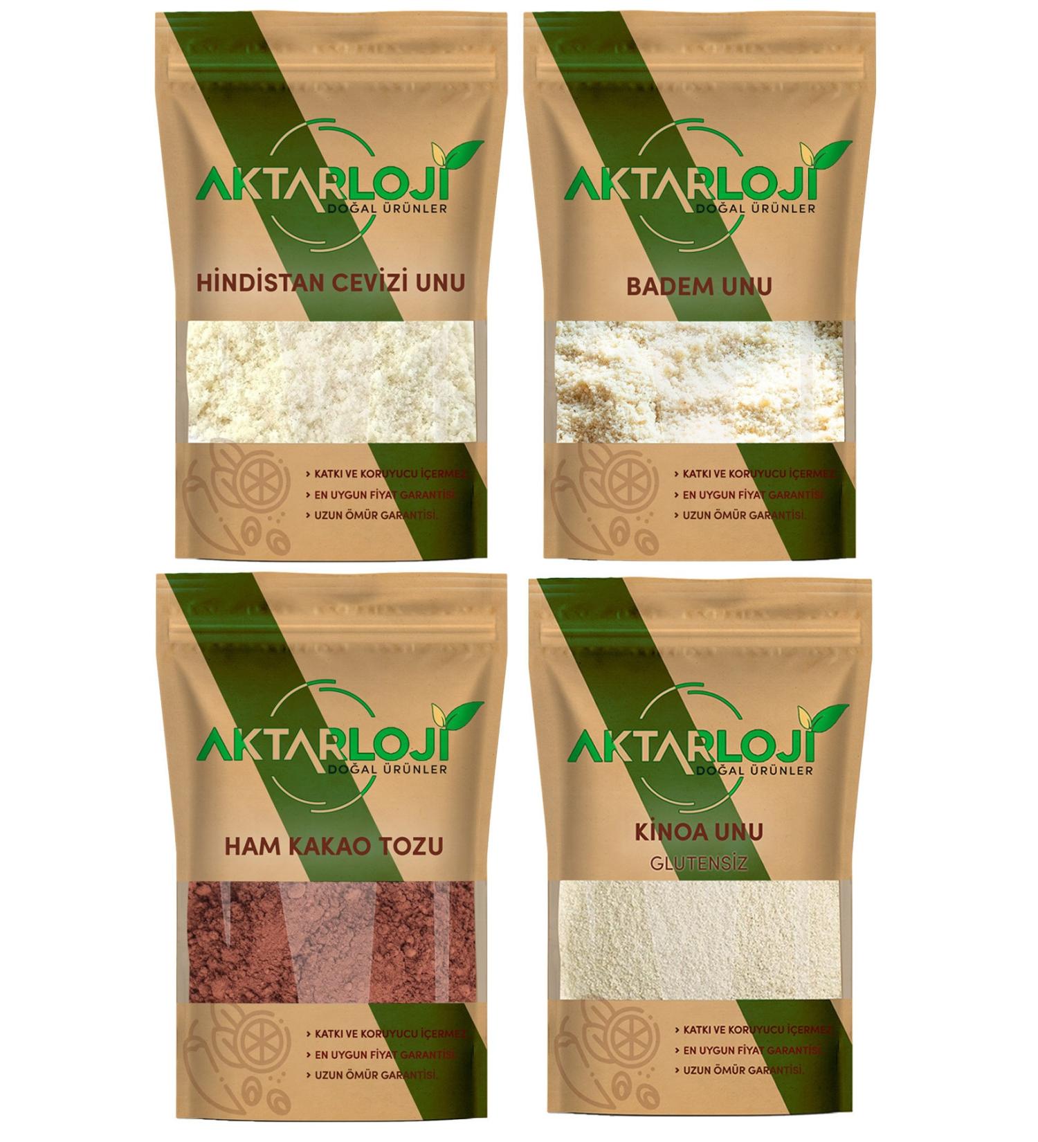 1 Kg Raw Cocoa Powder 1 Kg Almond Flour 1 Kg Quinoa Flour 1 Kg Coconut Flour