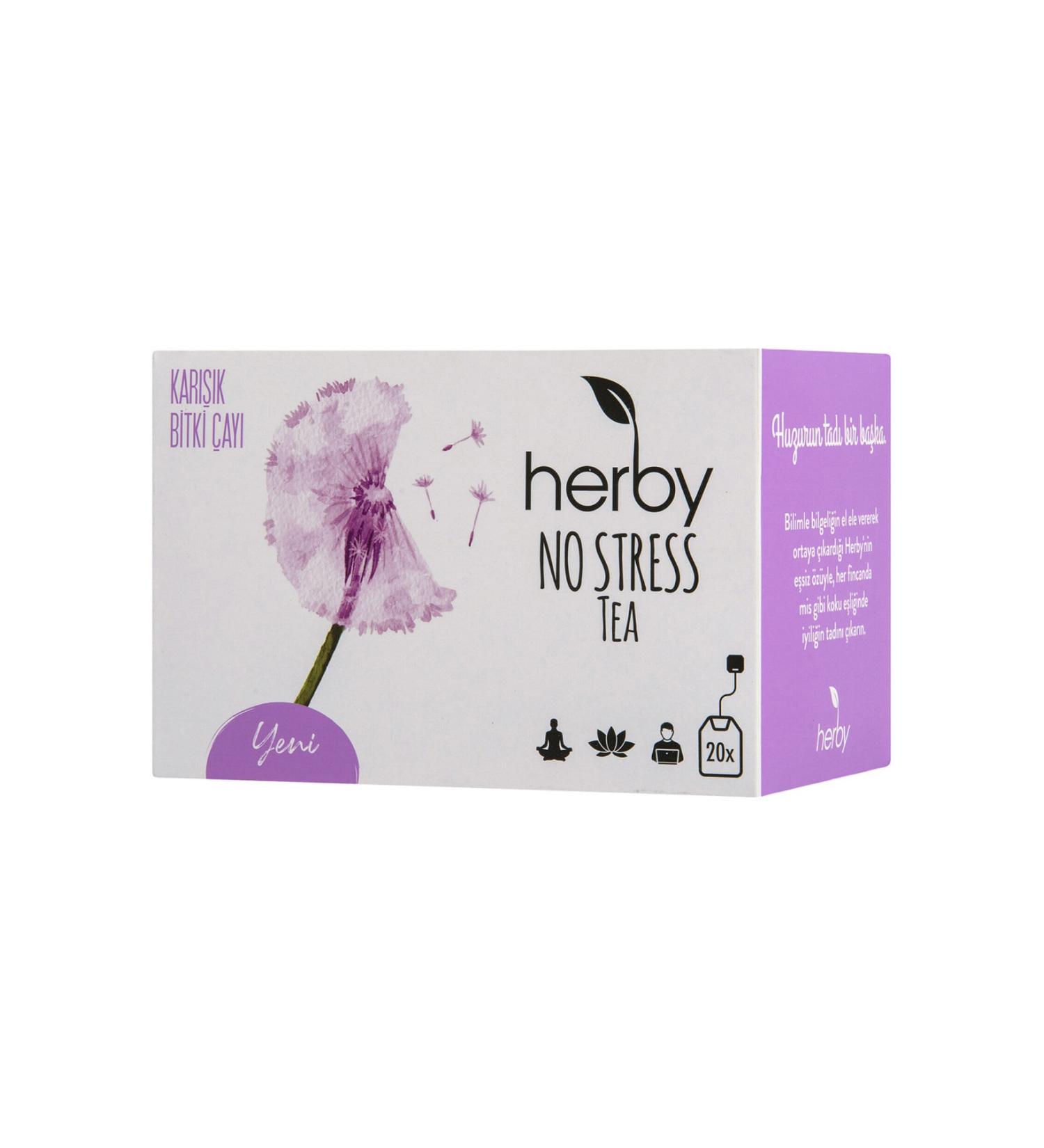 Herby No Stress Tea 20 Mixed Herbal Tea 30 G