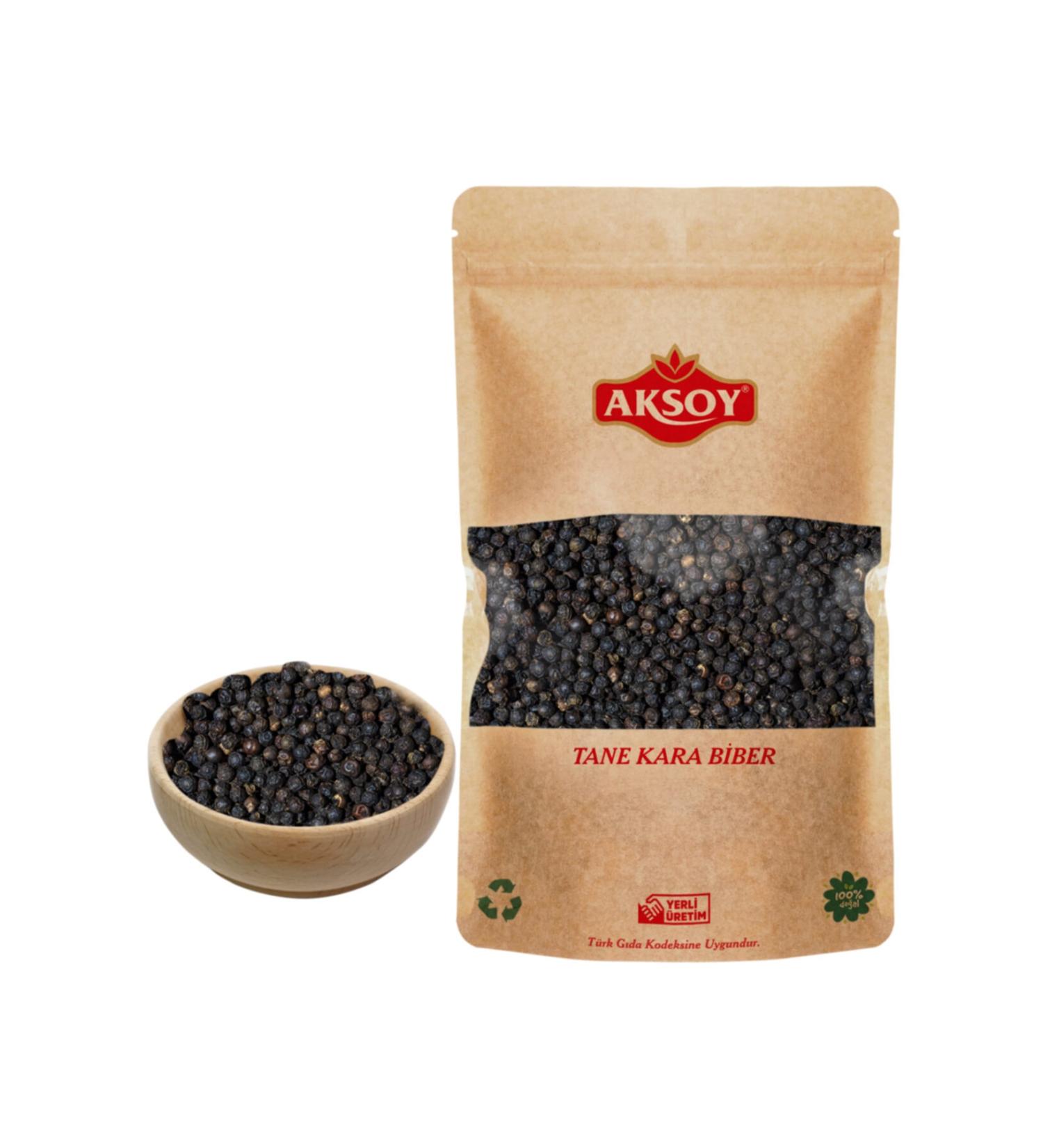 AKSOY Black Pepper Grain 500 Gr