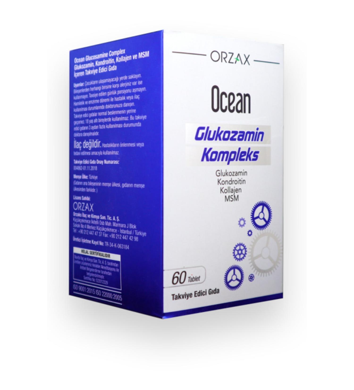 Ocean Glucosamine Complex 60 Tablets - Buy Online on GoSupps.com