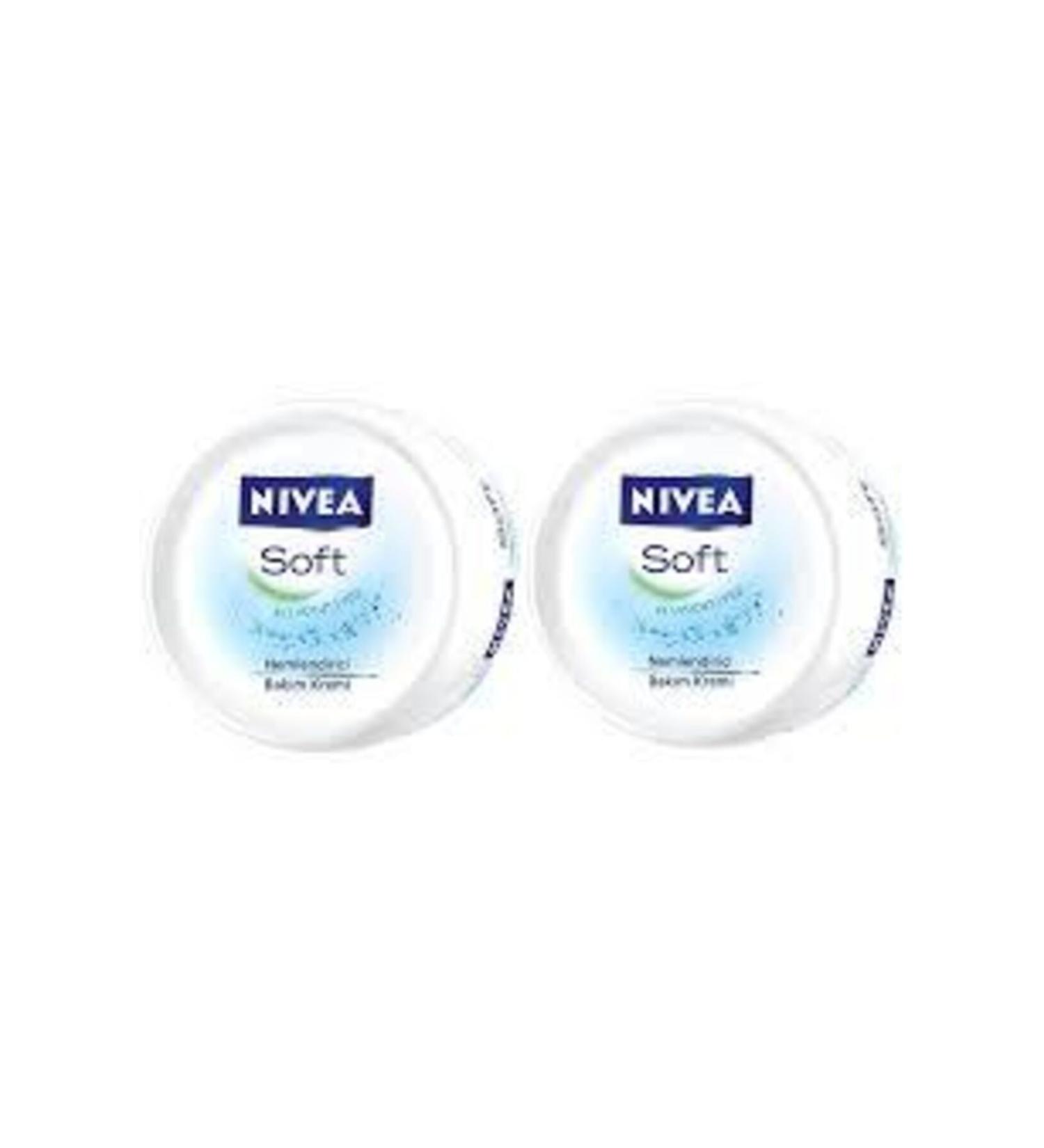 NIVEA N vea Soft Moisturizing Care Cream 300 Ml+300ml(x2)