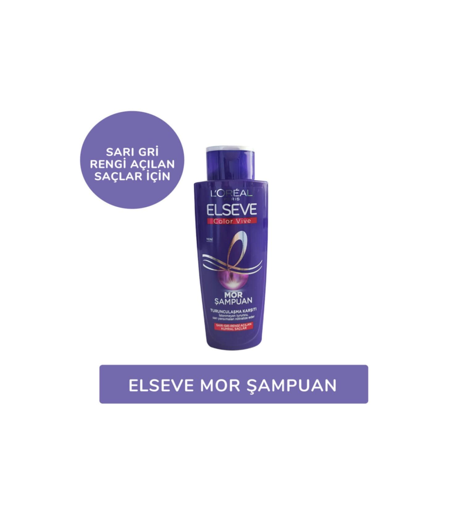 Elseve Purple Shampoo 200 Ml - Hair Color Anti-Orange Product