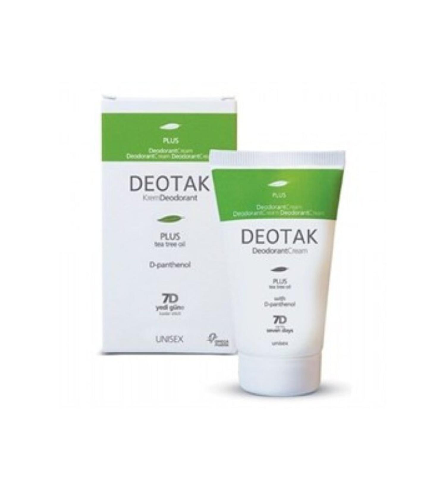 Deotak Plus Tea Tree Oil Cream Deodorant 35ml