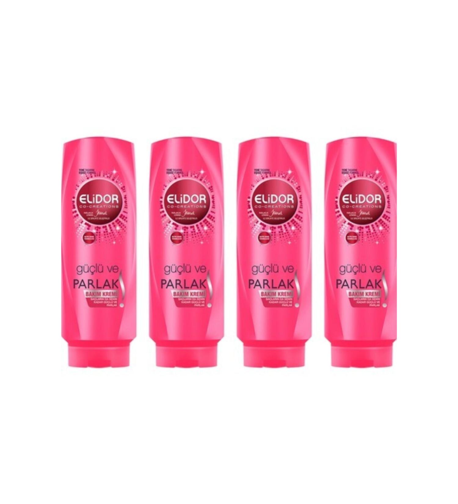 Elidor Strong and Shiny Nourishing Hair Care Cream 500 Ml X 4