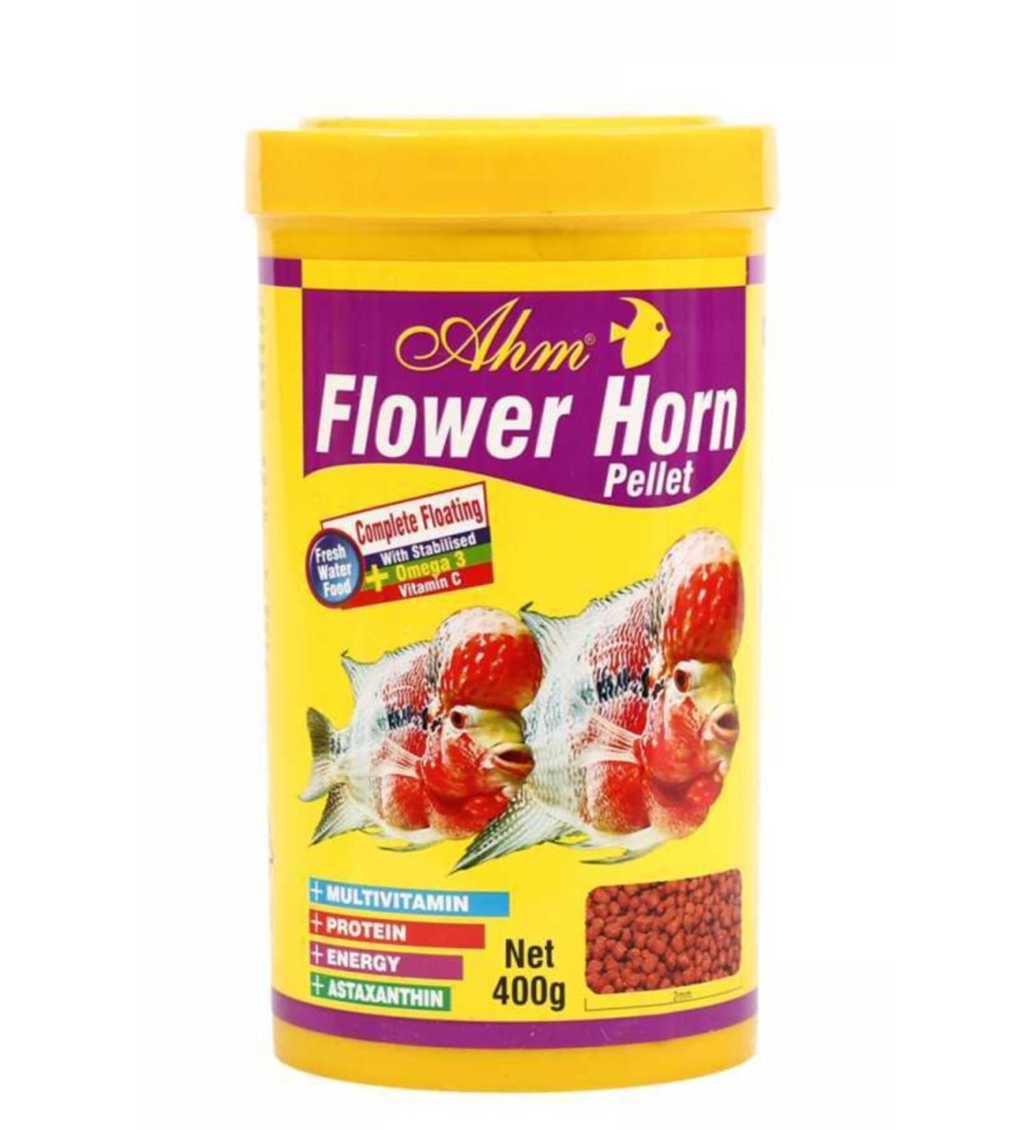 Ahm Flower Horn Pellet 1000 Ml. Fish Food