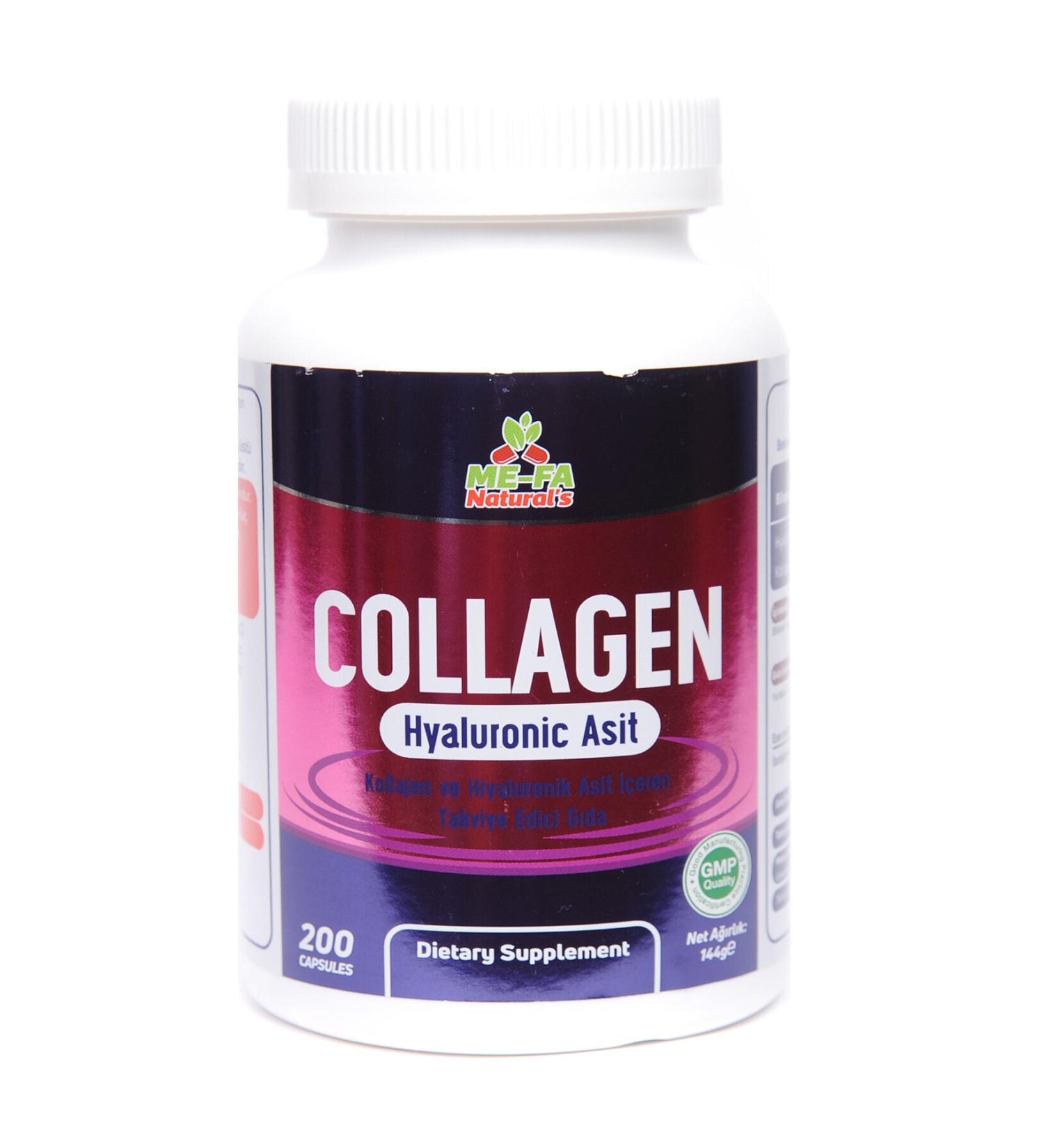 Mefa Naturals Collagen Hyaluronic Acid 200 Capsules