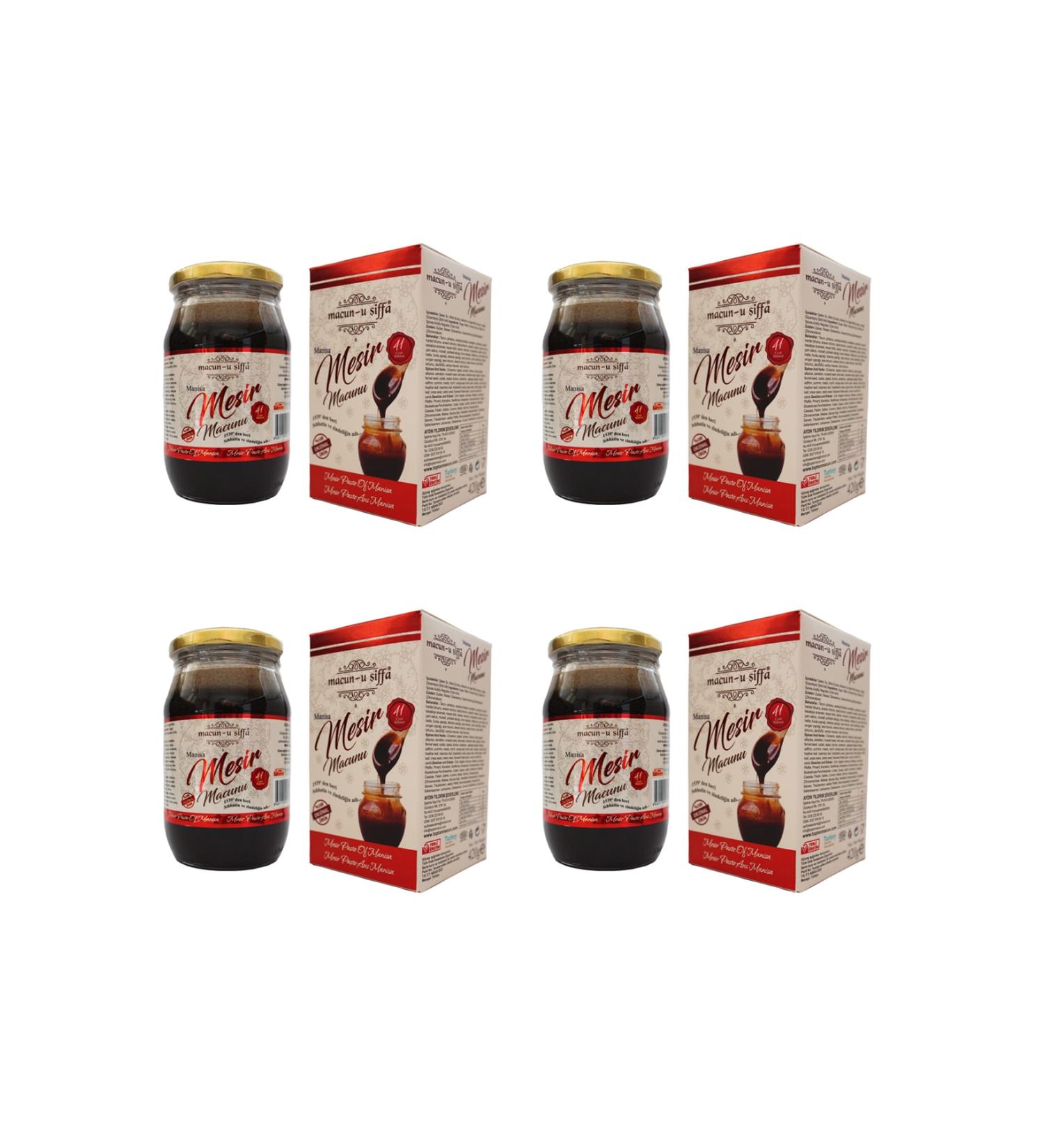 PASTE REMOVAL Mesir Paste Jar 420 Gr. (4 Jars) Macun-u iffa