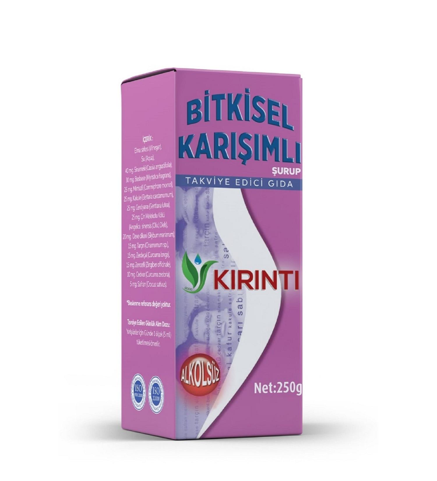 KIRINTI 2000 Herbal Mixed Alcohol-Free Swedish Syrup 250 Ml