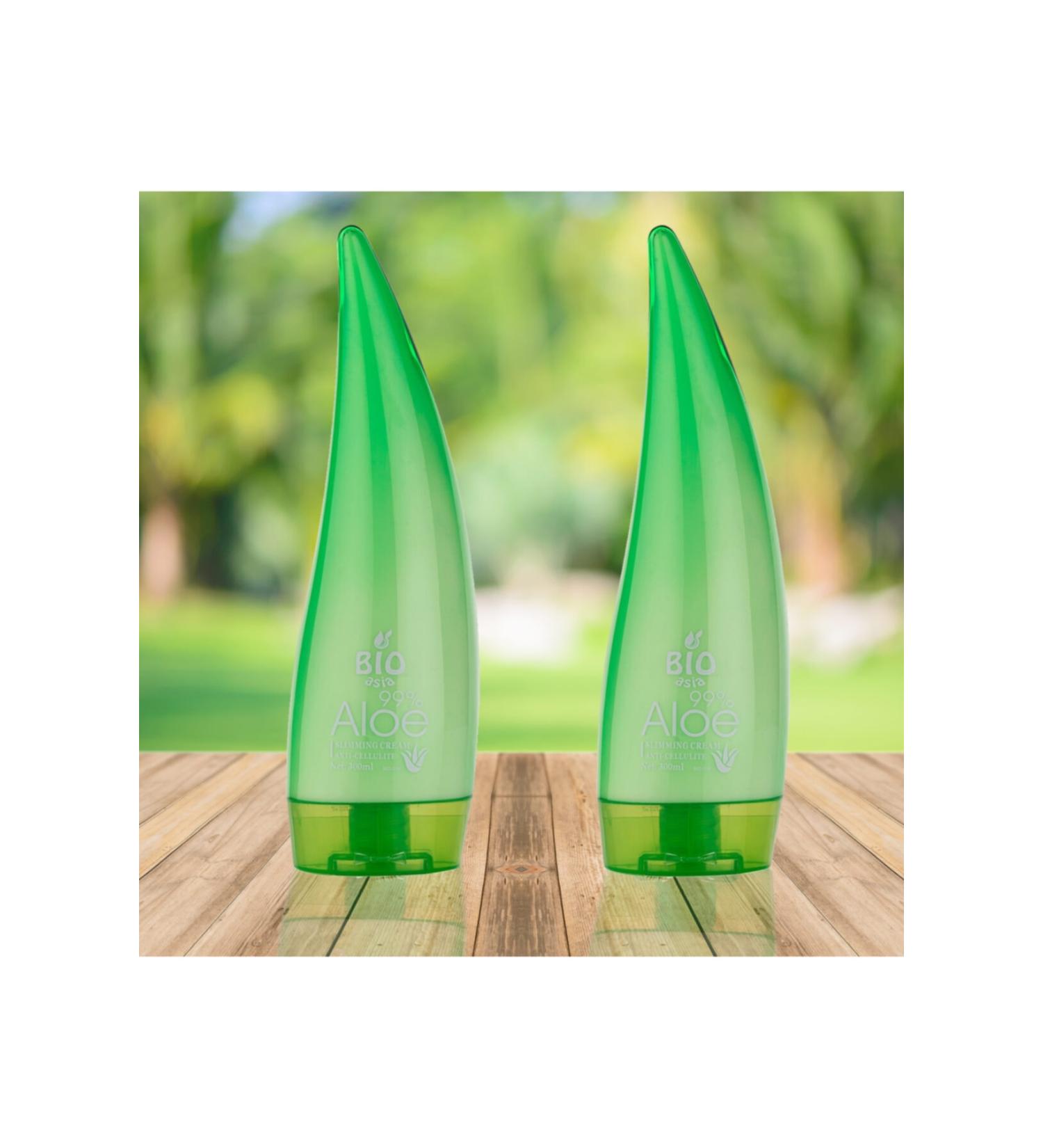 BIO ASIA 2 Pieces Aloe Vera Essence Body Lotion 300 Ml