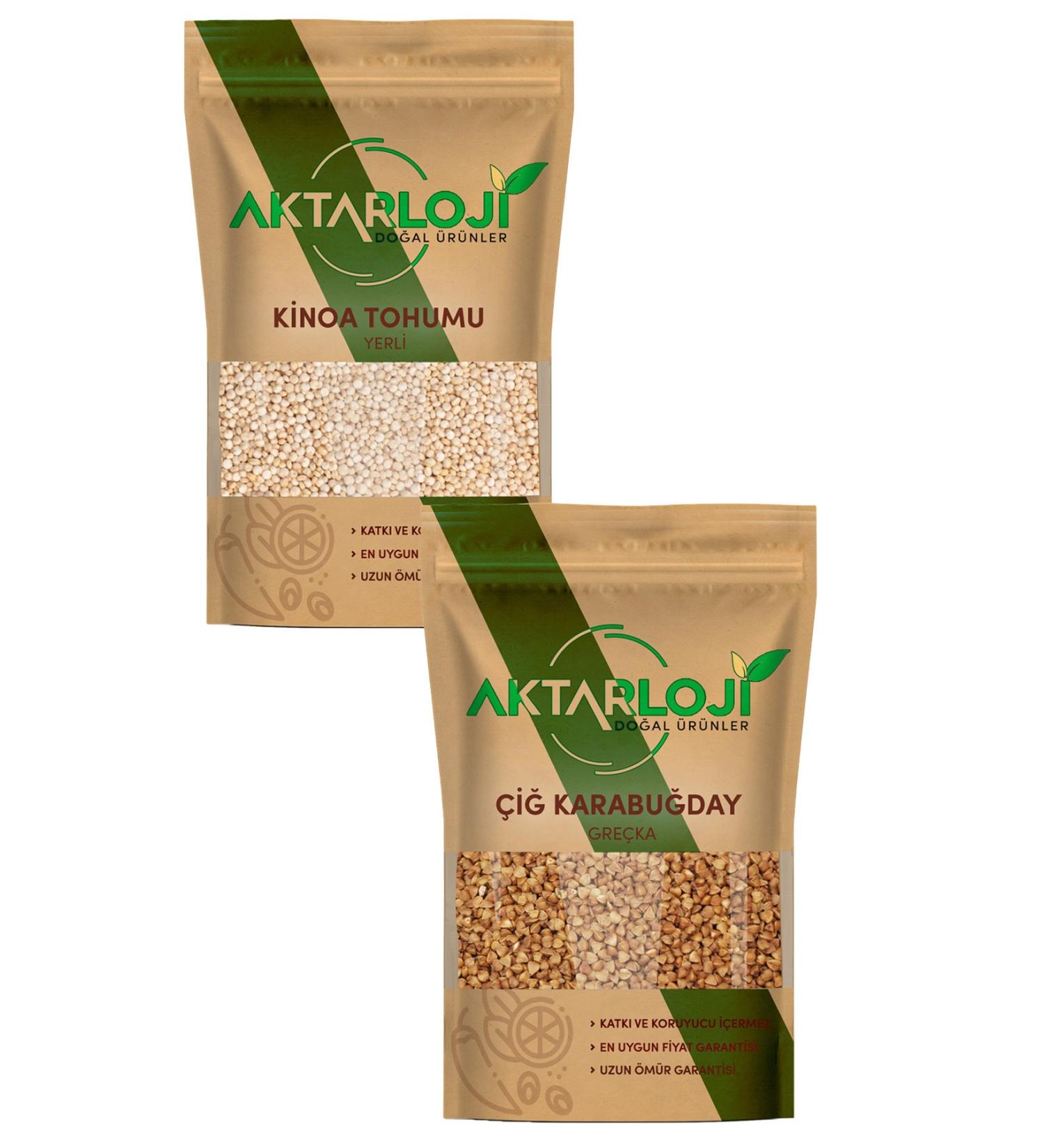 1 Kg Raw Buckwheat Gre ka + 1 Kg Quinoa Seed