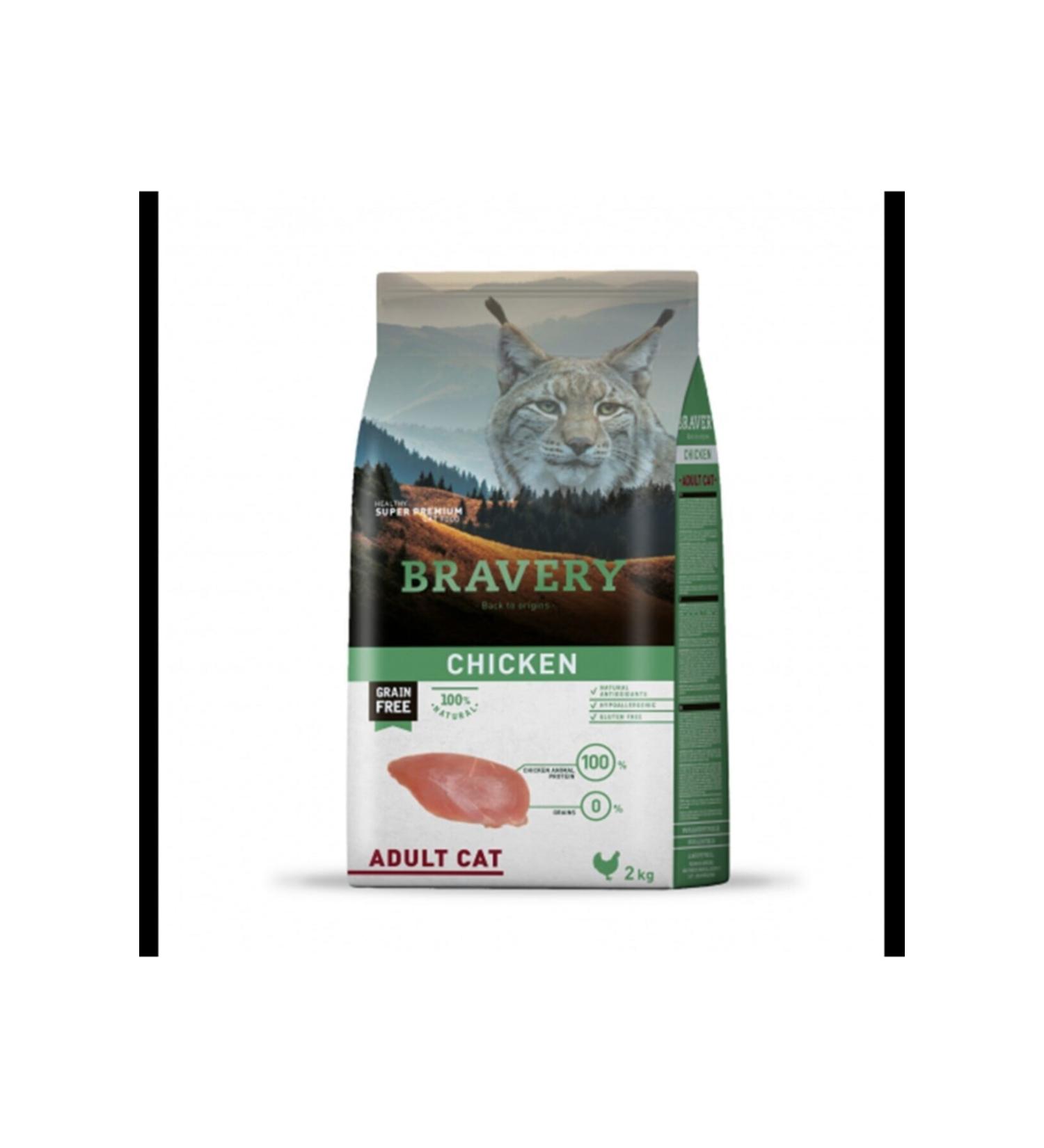 Bravery Adult Cat Food Chicken 2 Kg