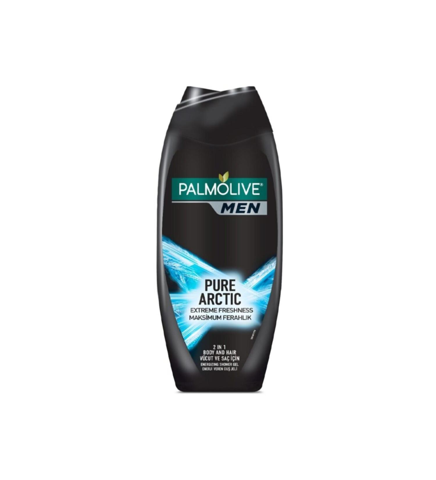 Palmolive Men Pure Artric 2 in 1 Body and Hair Shower Gel and Shampoo 500 Ml