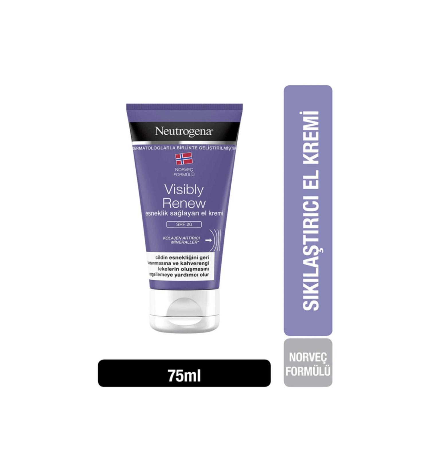 Neutrogena Visibly Spf 20 Renew Hand Cream 75 Ml
