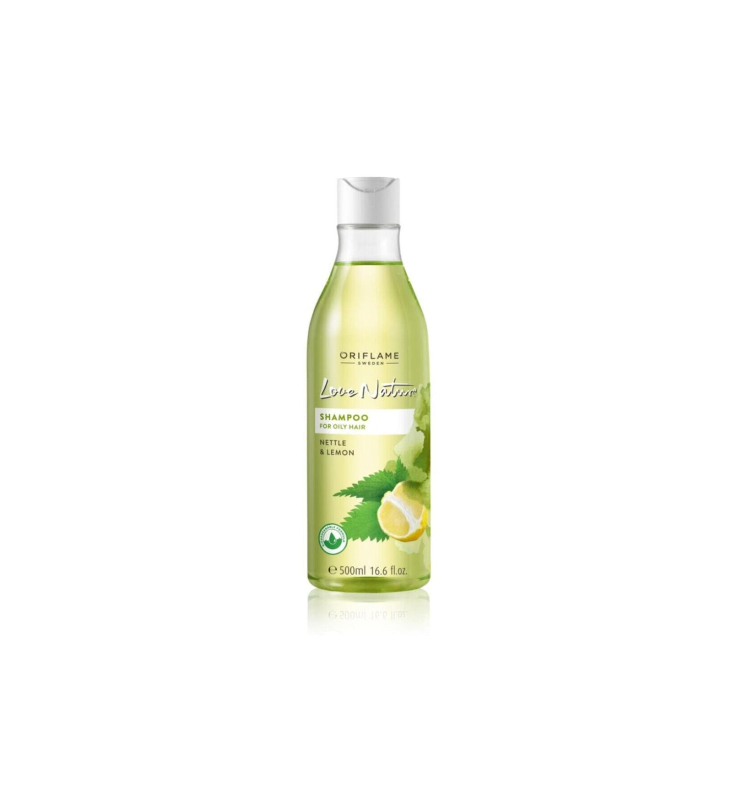 Oriflame Love Nature Nettle and Lemon Shampoo for Oily Hair 500ml