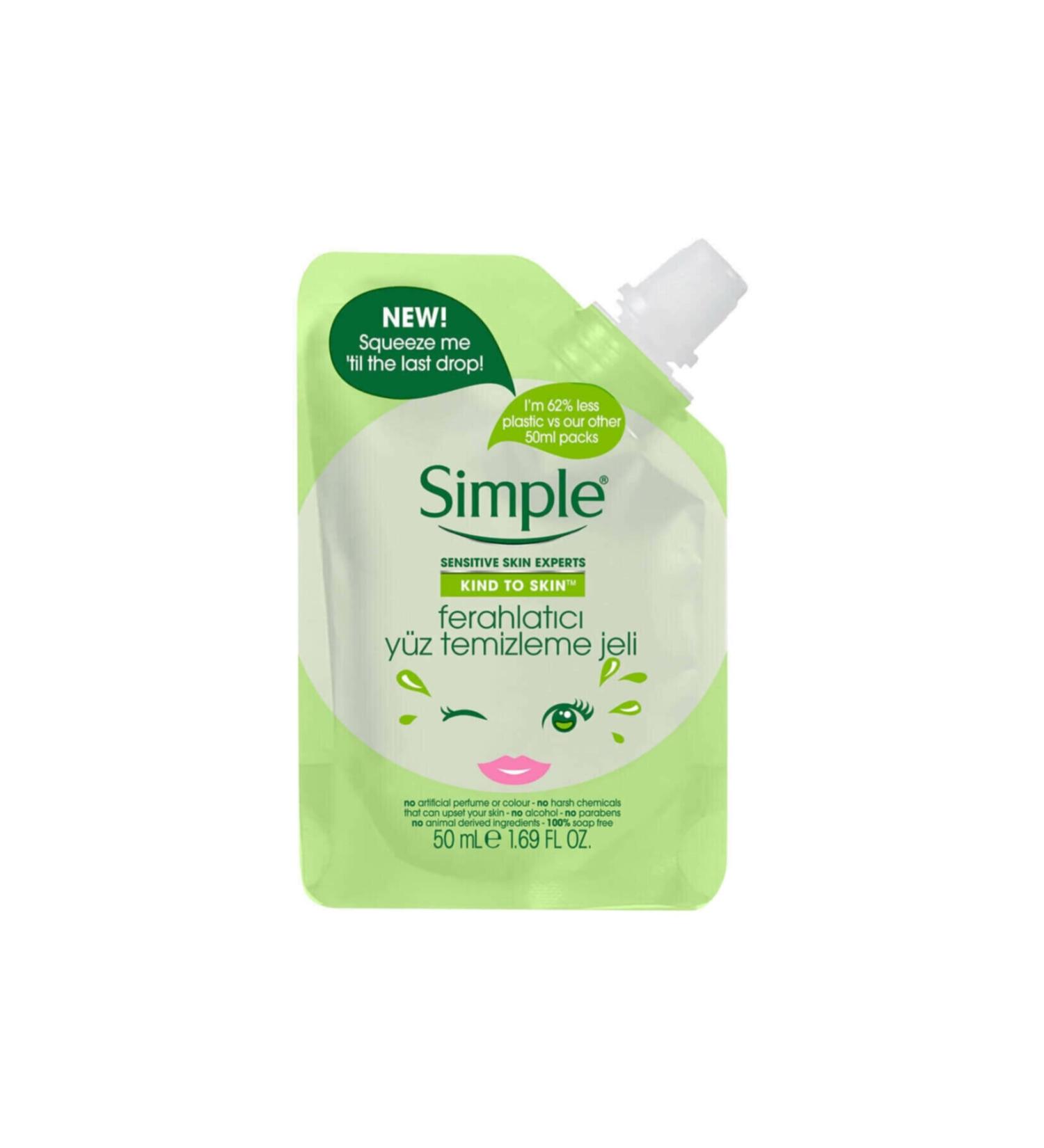 Simple Mini Refreshing Facial Cleansing Gel 50 Ml