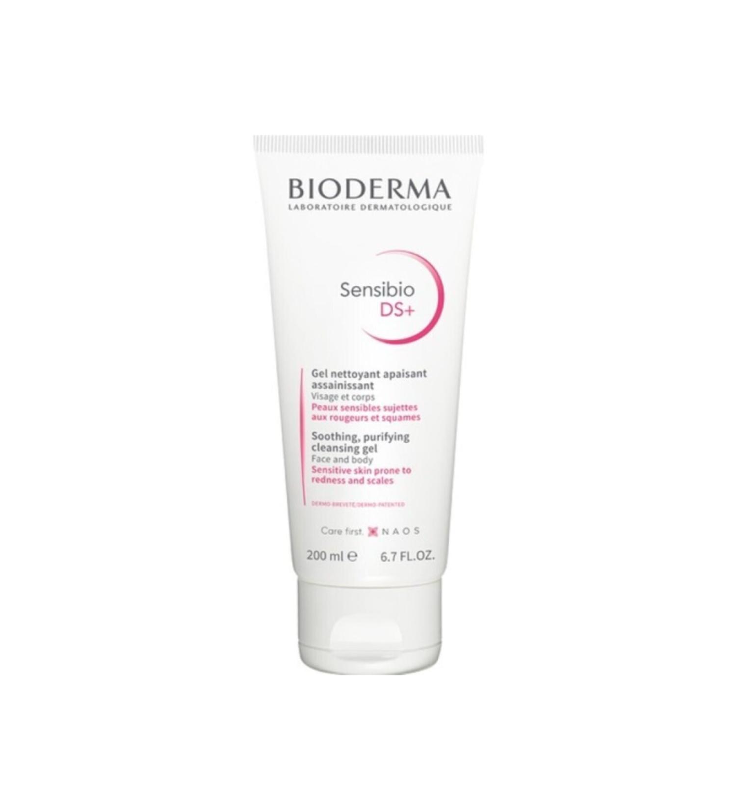 Bioderma Sensibio Ds+ Foaming Gel Anti-Redness and Anti-Flaking Soothing Cleansing Gel 200 Ml