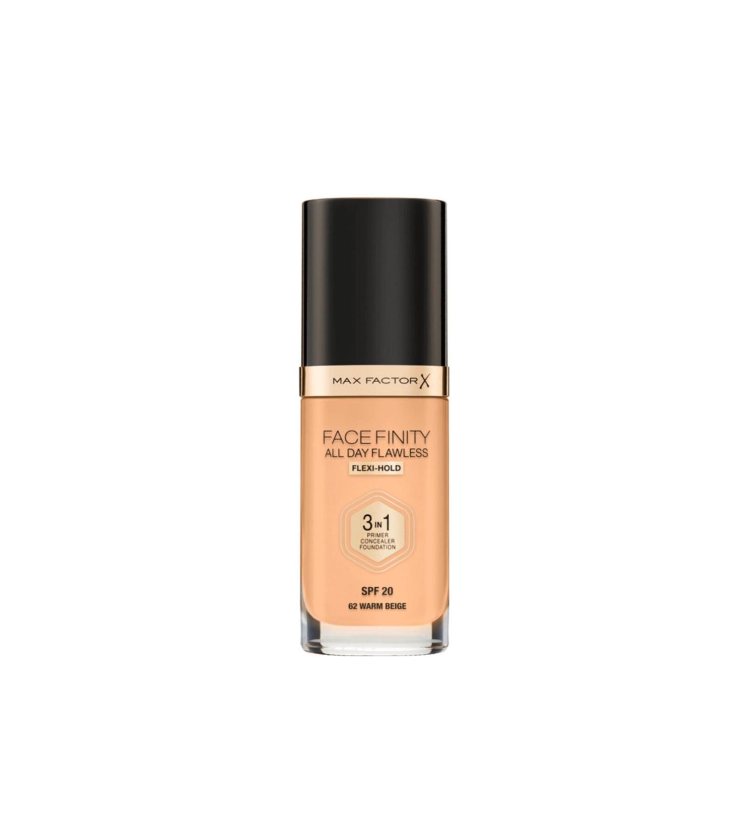 Max Factor Facefinity 3in1 Foundation No 62 Warm Beige