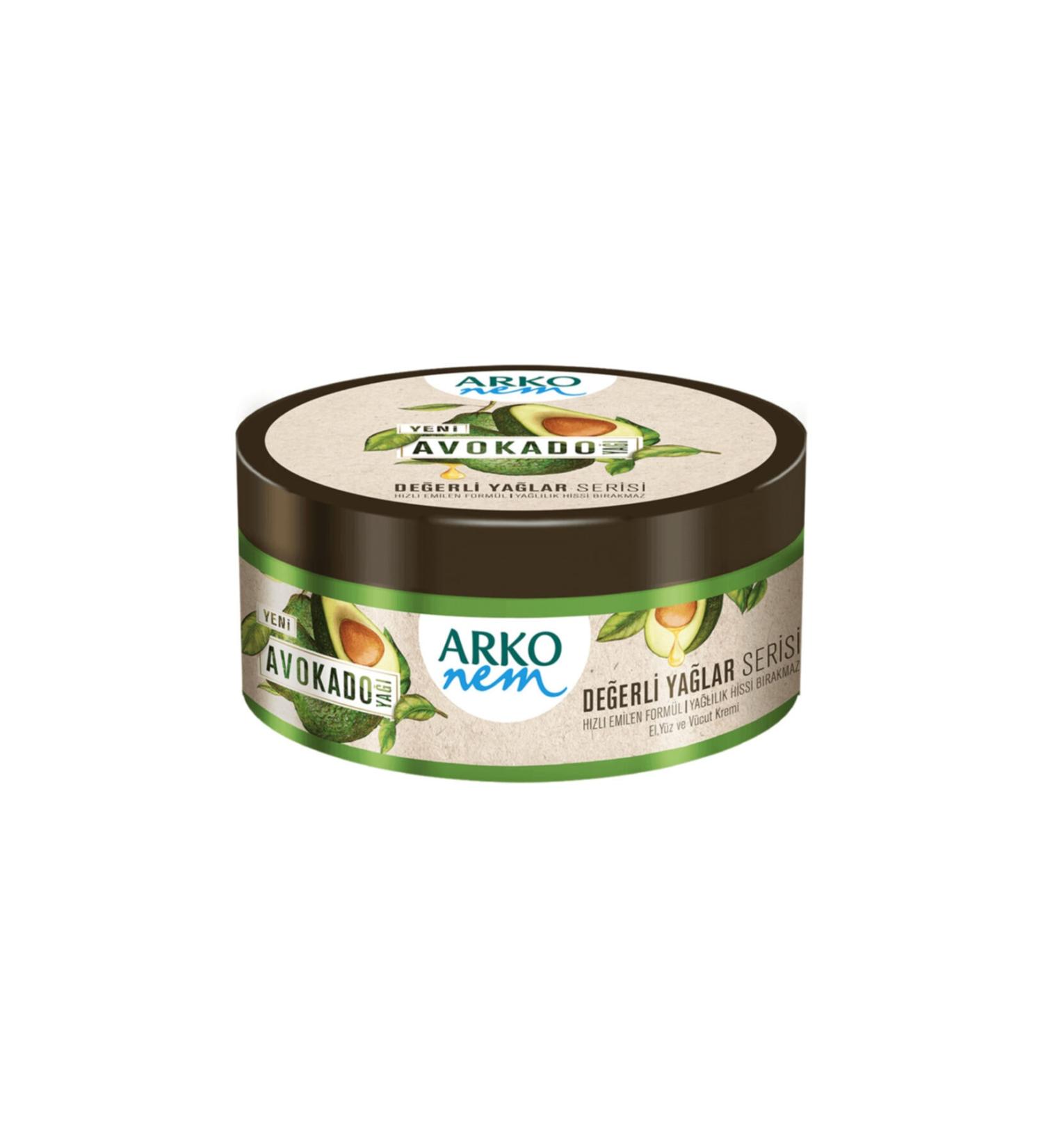 Arko Nem Precious Oils Hand and Body Cream Avocado 150 Ml