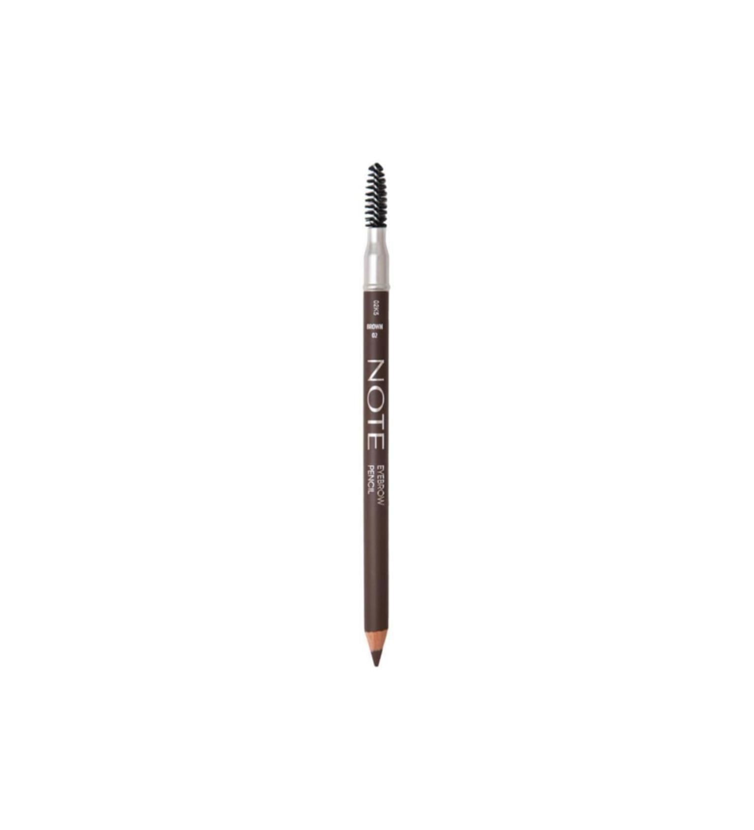 Note Cosmetics Eyebrow Pencil 02 Brown Eyebrow Pencil Kuattoprof