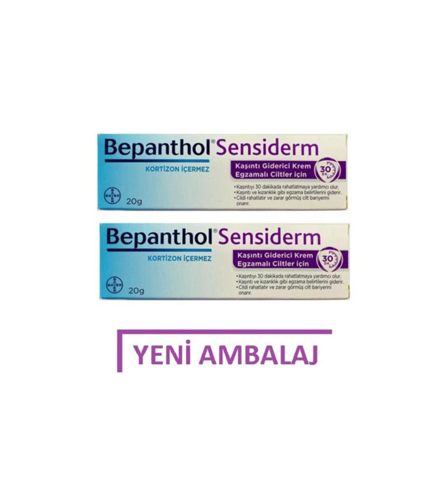 Bepanthol Sensiderm Itch Relief Cream 20gr 2 Pieces