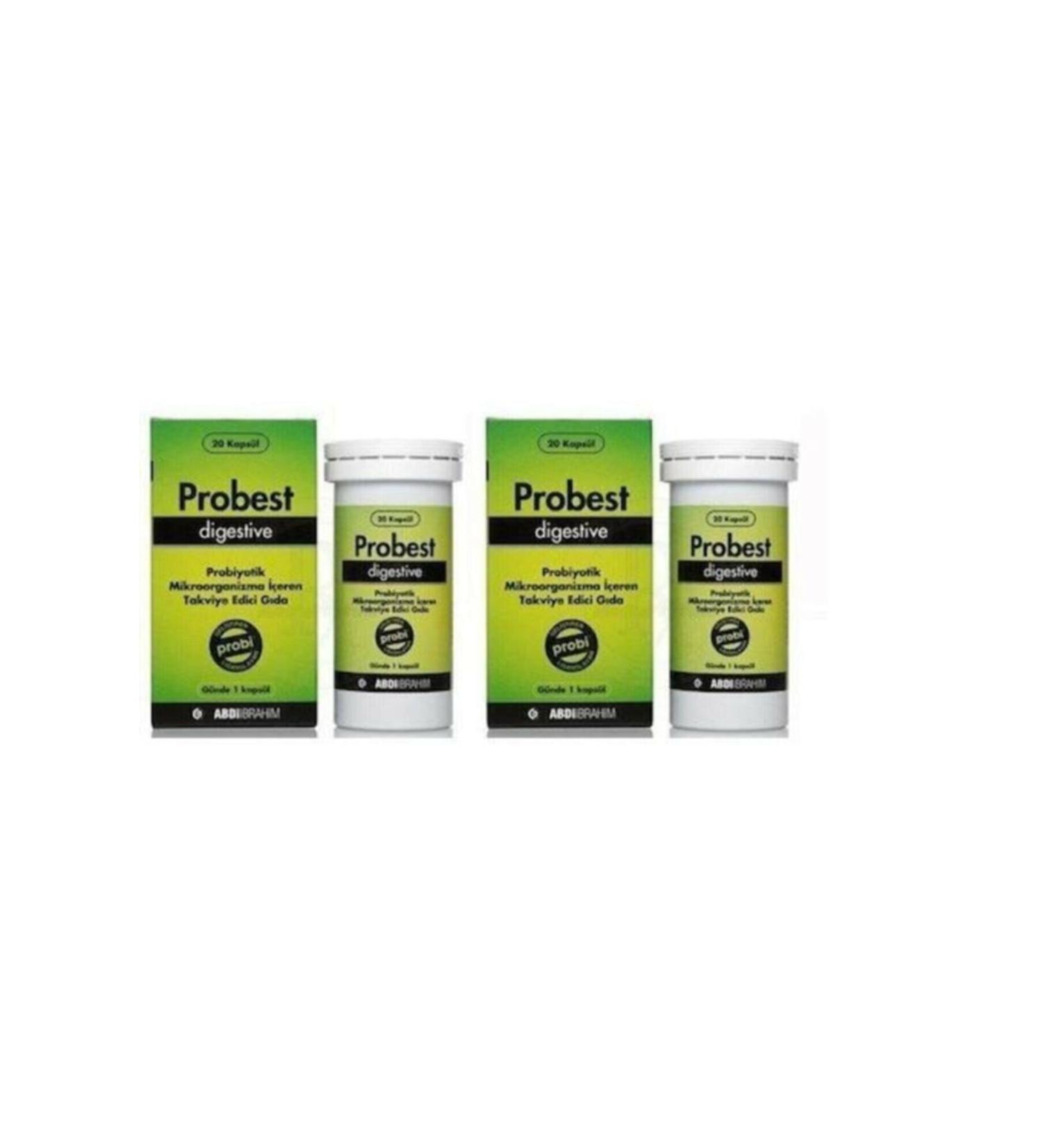 Probest Digestive Probiotic 20 Capsules 2 Boxes Abdi I.