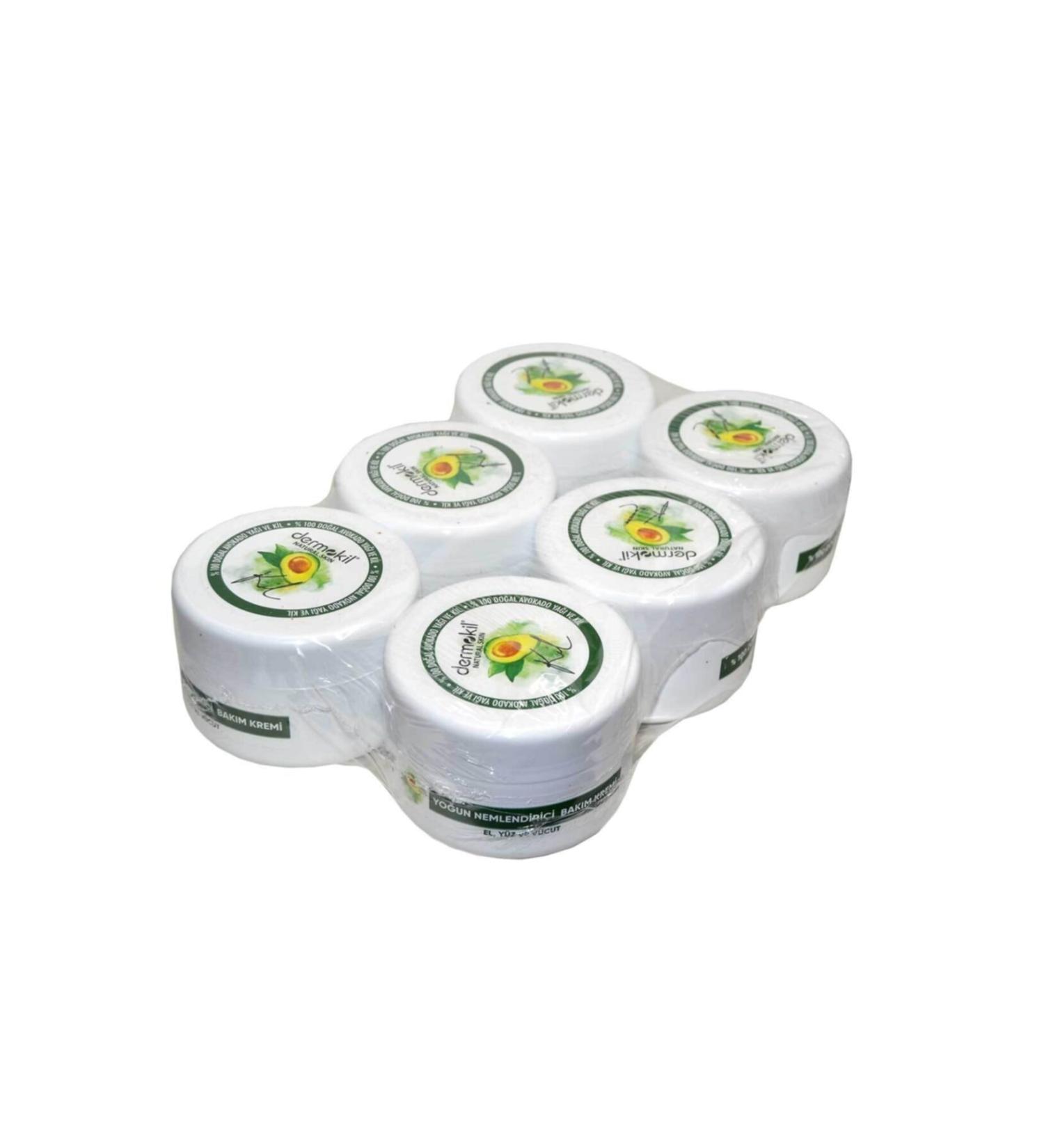 Dermokil 300ml Hand-face-body Cream Avocado 6 Pieces