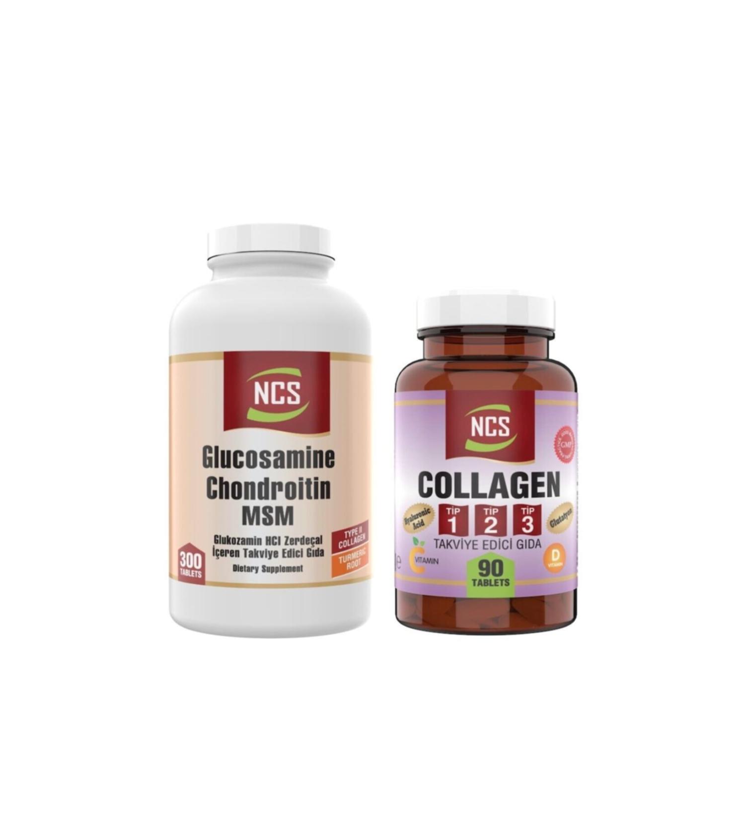 Ncs Collagen Type 1-2-3 90 Tablets Glucosamine Type 2 300 Tablets