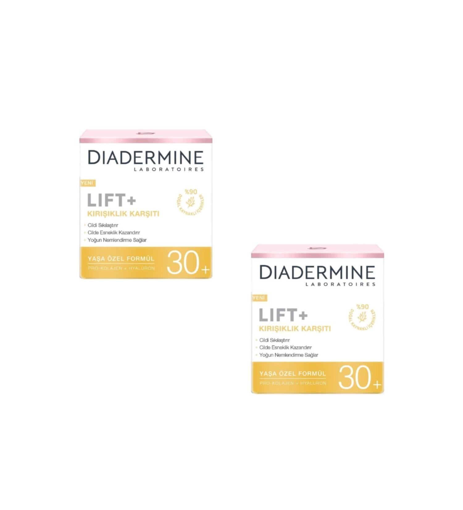 Diadermine Lift+hydra Lifting (+30) Anti-Wrinkle Day Care Cream 50 Ml (2 Pieces)