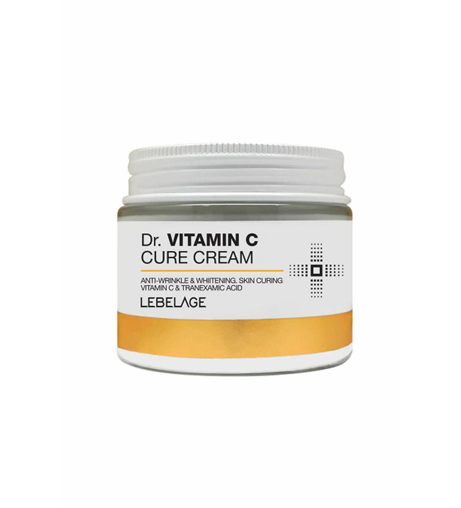 LEBELAGE Brightening Anti-Wrinkle and Anti-Spot Vitamin C Cream Dr Vitamin C Cure Cream - Buy Online on GoSupps.com