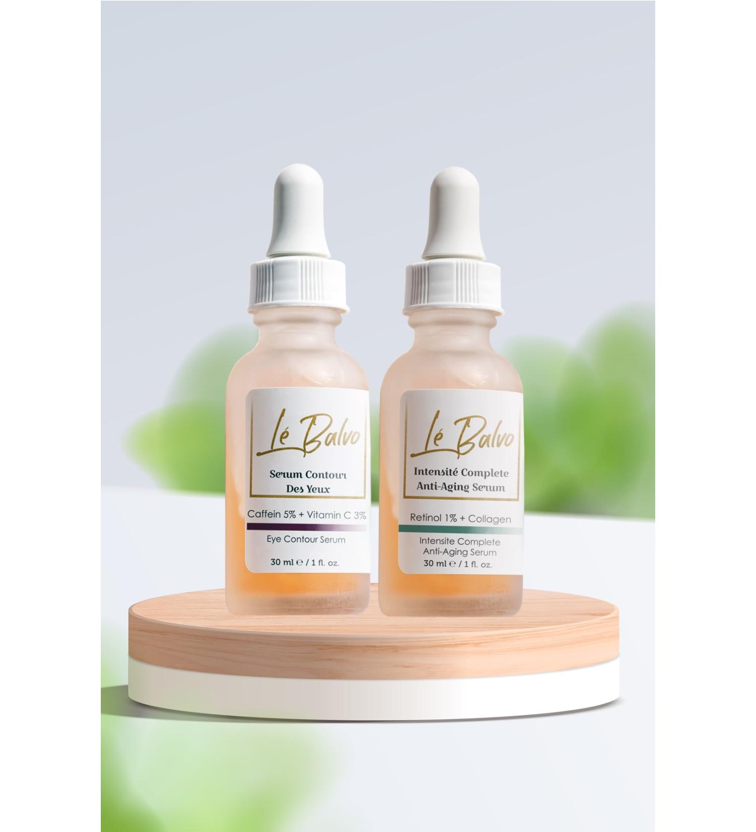 Le Balvo Anti-Aging Serum (retinol 1% Collagen) + Anti-Dark Eye Serum (caffeine 5%+egcg)