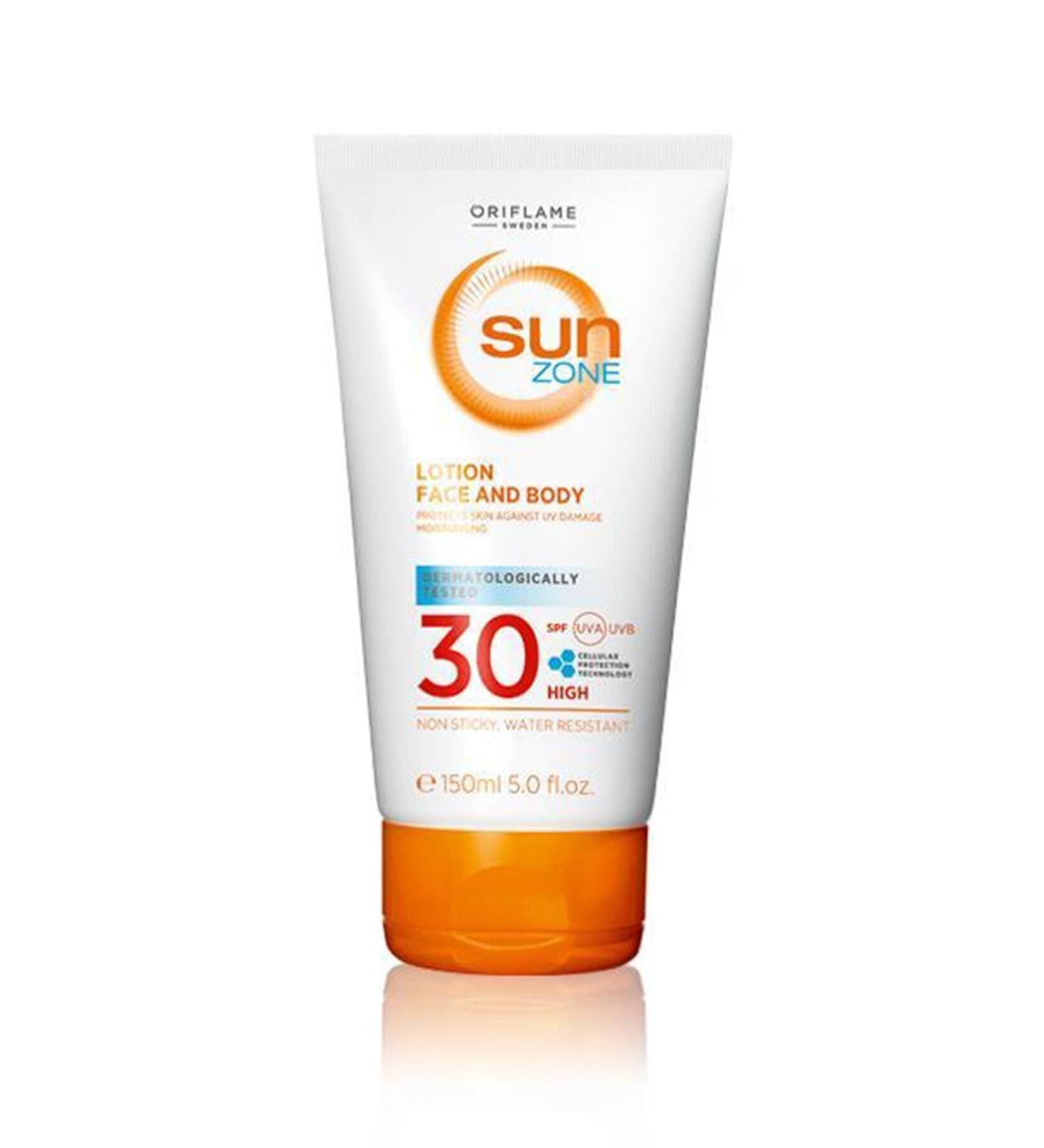 Oriflame Sun Zone SPF 30 High Protection Sun Lotion for Face and Body 150 ml Set of 2 5051205897360