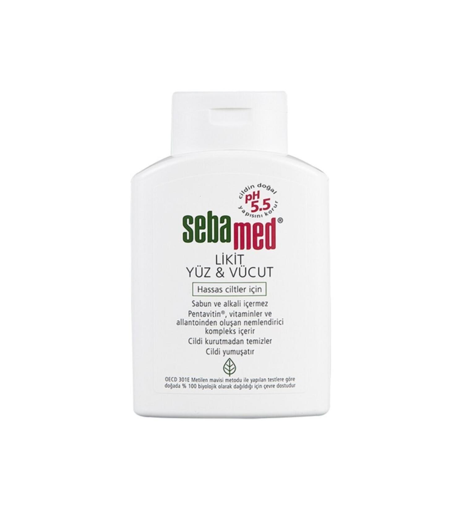Sebamed Face and Body Cleanser Liquid 200 Ml