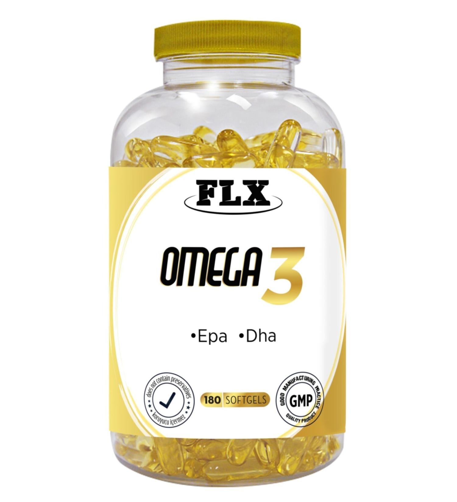 FLX 180 Softgel Fish Oil Omega 3 Fish Oil with Epa Dha Content