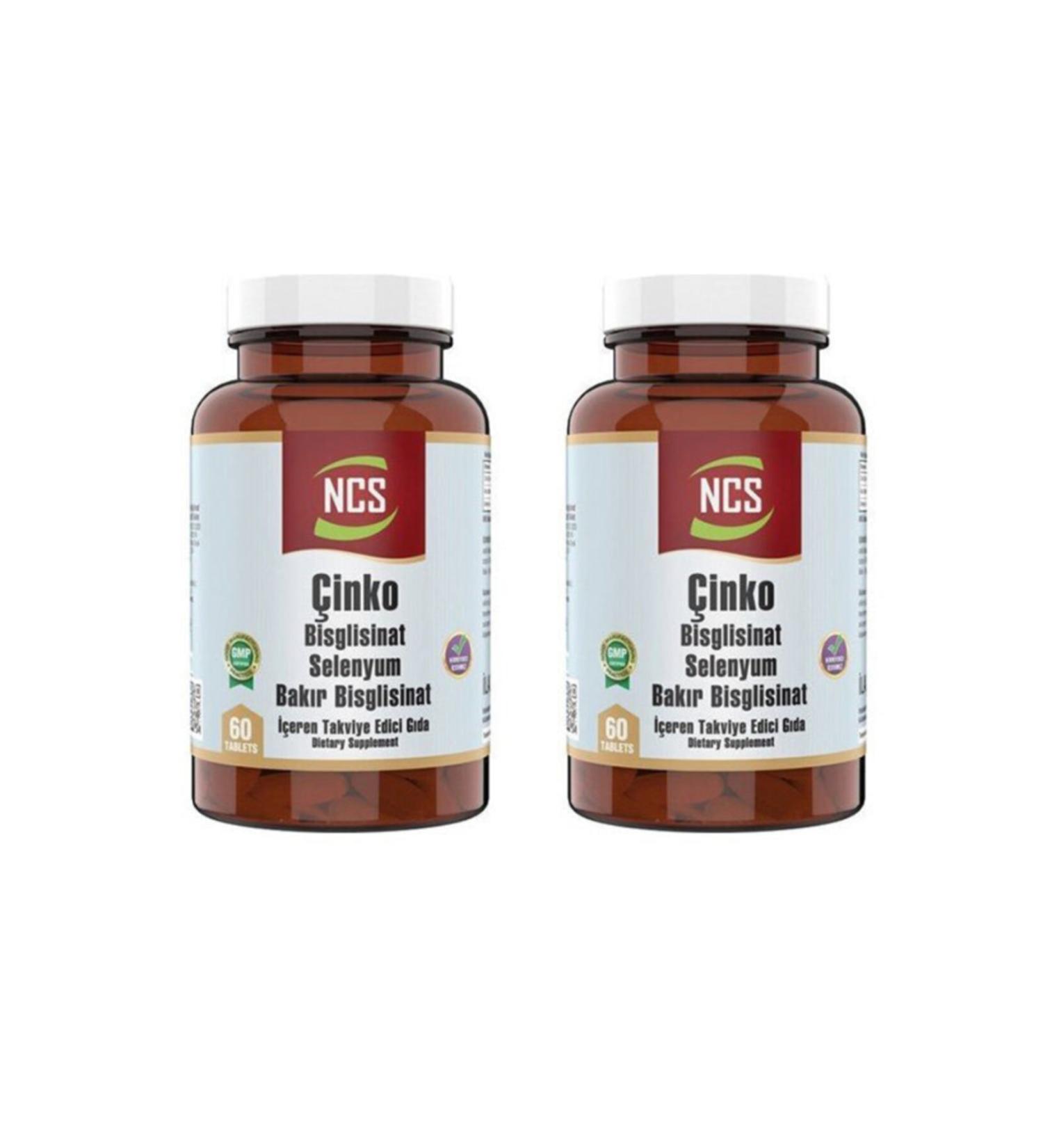 Ncs Zinc Bisglycinate & Copper Selenium 60 Tablets 2 Boxes - Buy Online on GoSupps.com